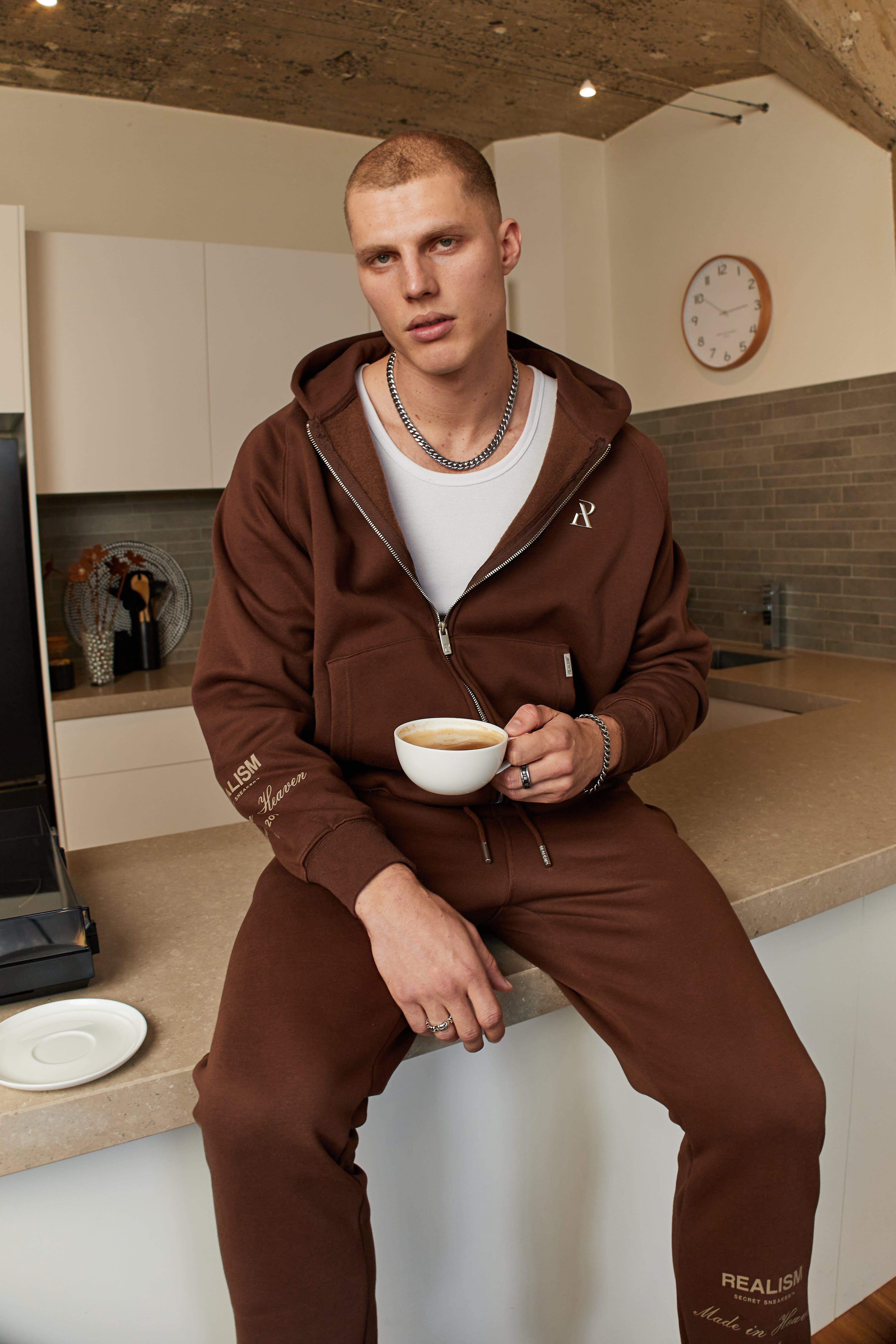 Realism SSS REALISM RADIANT ZIP HOODIE MOCHA