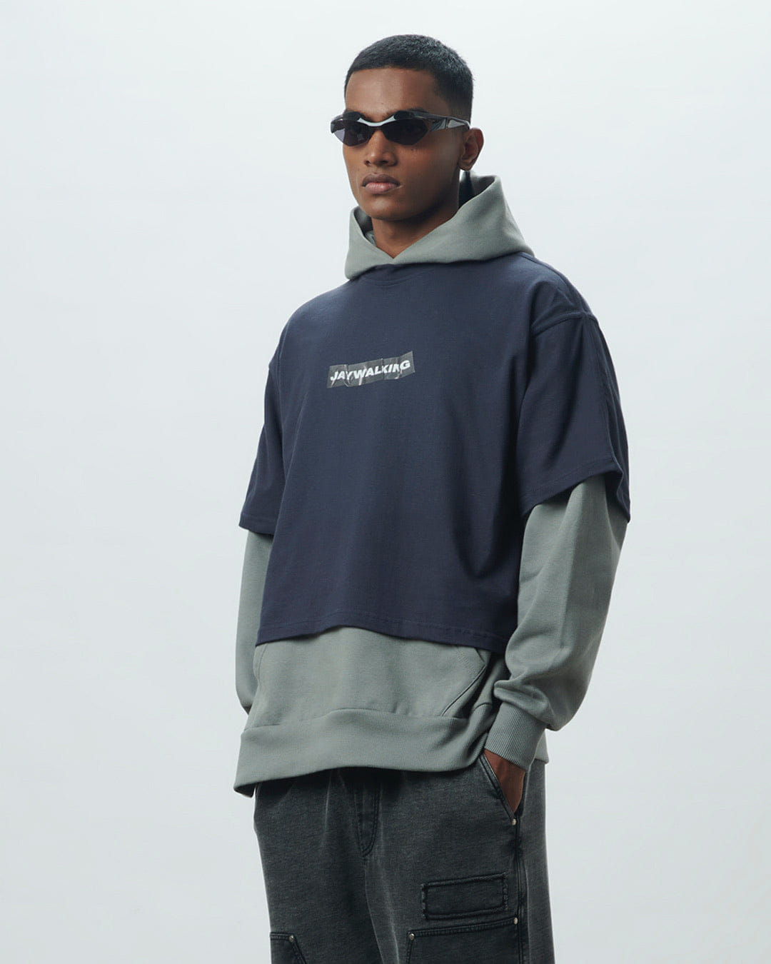 Jaywalking Taped Basketball Hoodie