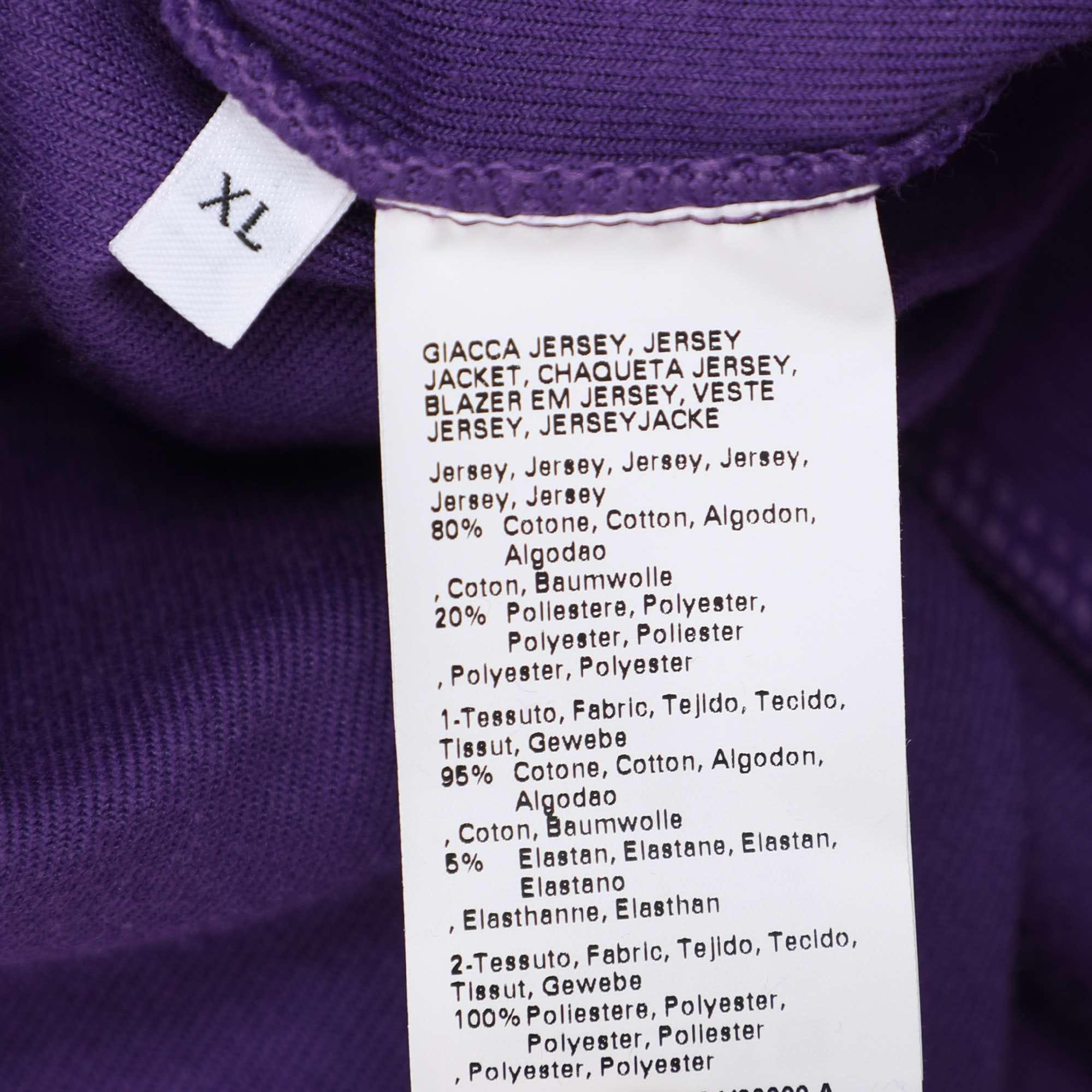 Marina Rinaldi Marina Sport By Marina Rinaldi Purple Jersey Hoodie Jacket