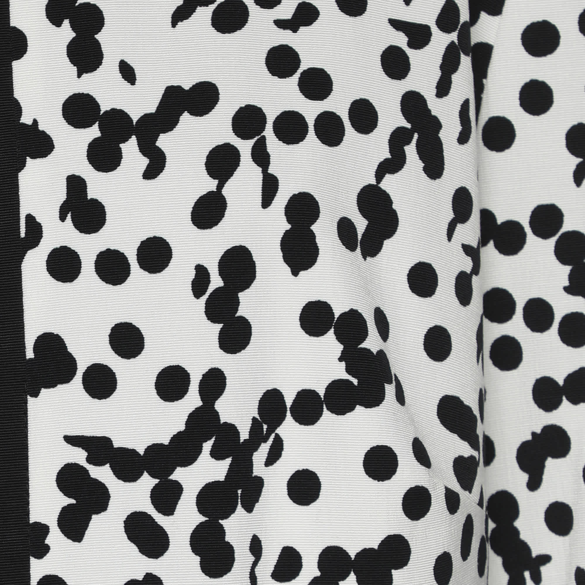 Krizia Perte By Krizia White/black Ottoman Spot Print Shirt Jacket