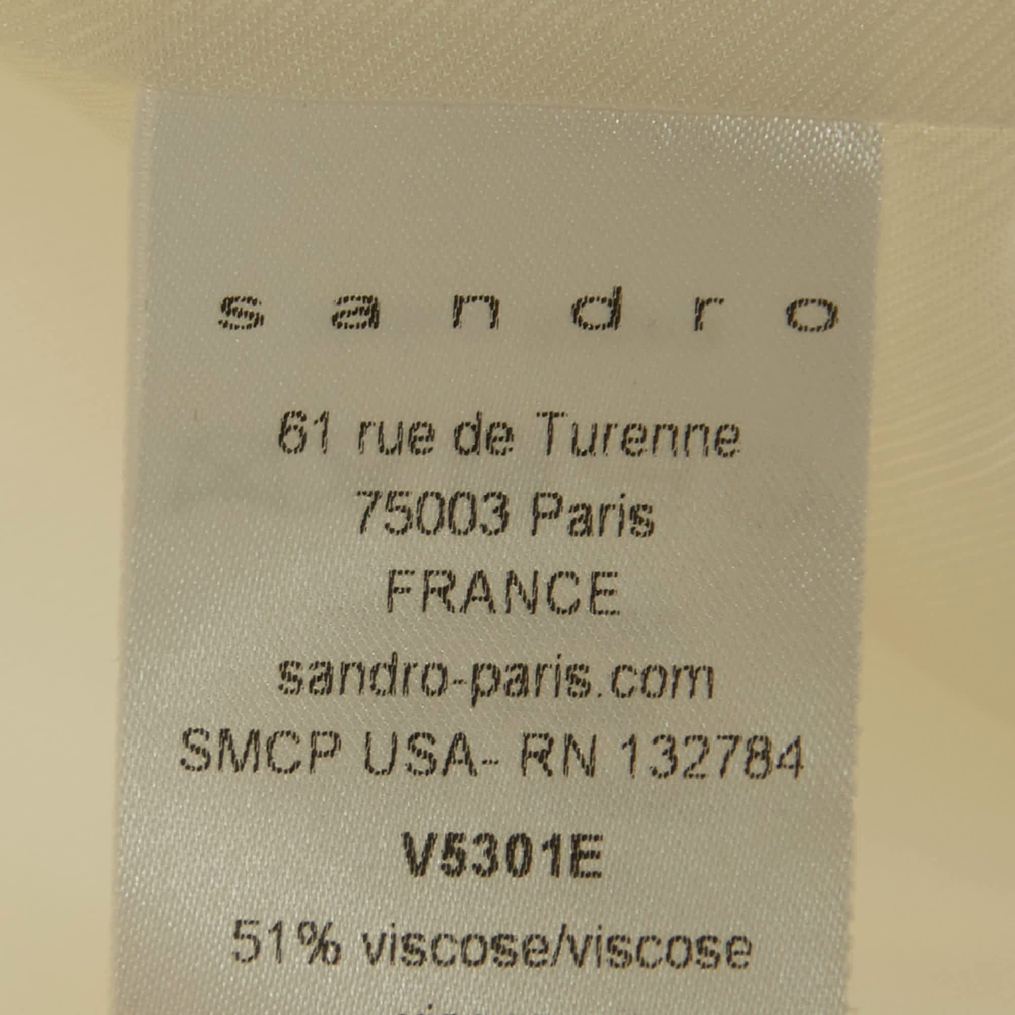 White Jacquard Shawl Collar Jacket