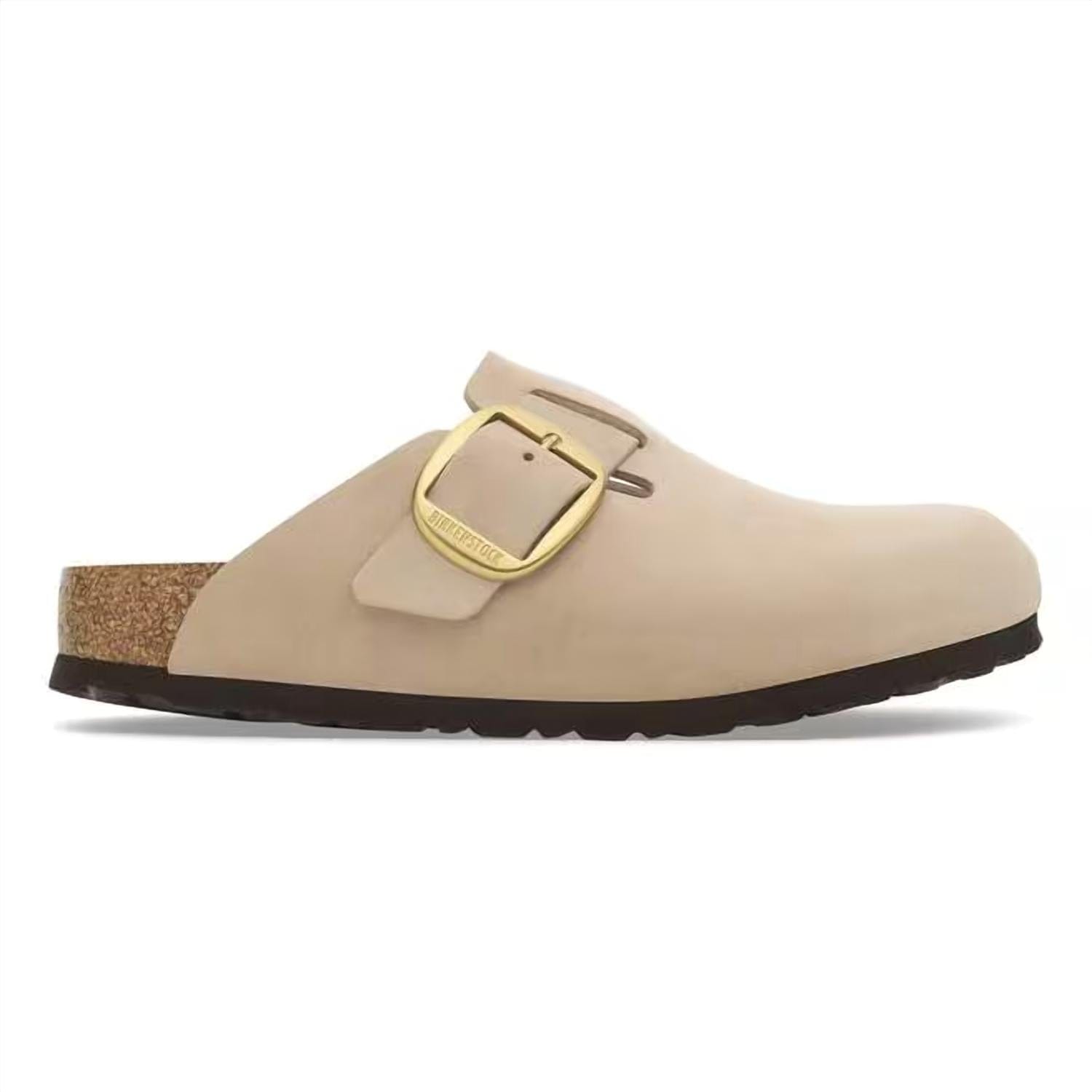 BOSTON Women's Boston Big Buckle Mules In Sandcastle