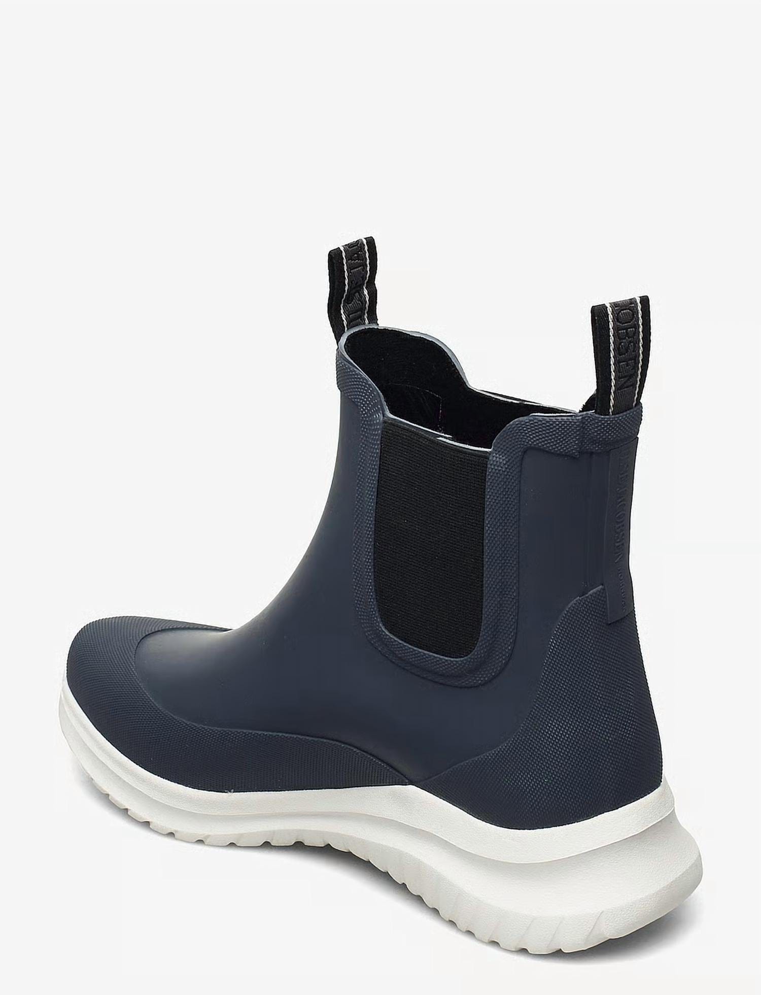 Blue Unisex Ankle Rubber Boots In Orion Blue