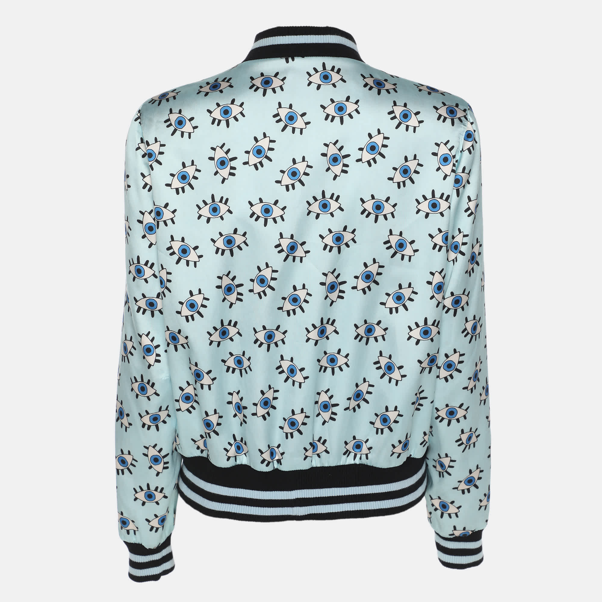 REVERSIBLE Multicolor Printed Nylon Lonnie Reversible Bomber Jacket