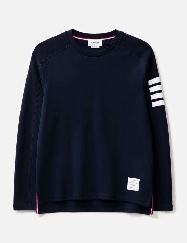 Thom Browne 4 Bar Stripe Long Sleeve T - Shirt