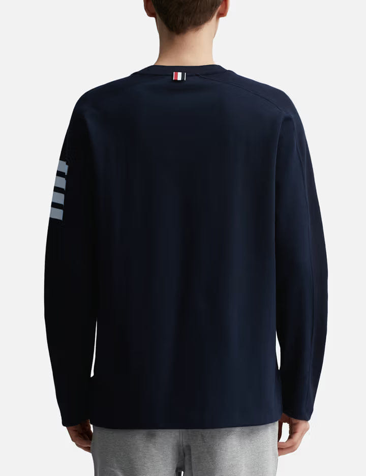 Thom Browne 4 Bar Stripe Long Sleeve T - Shirt
