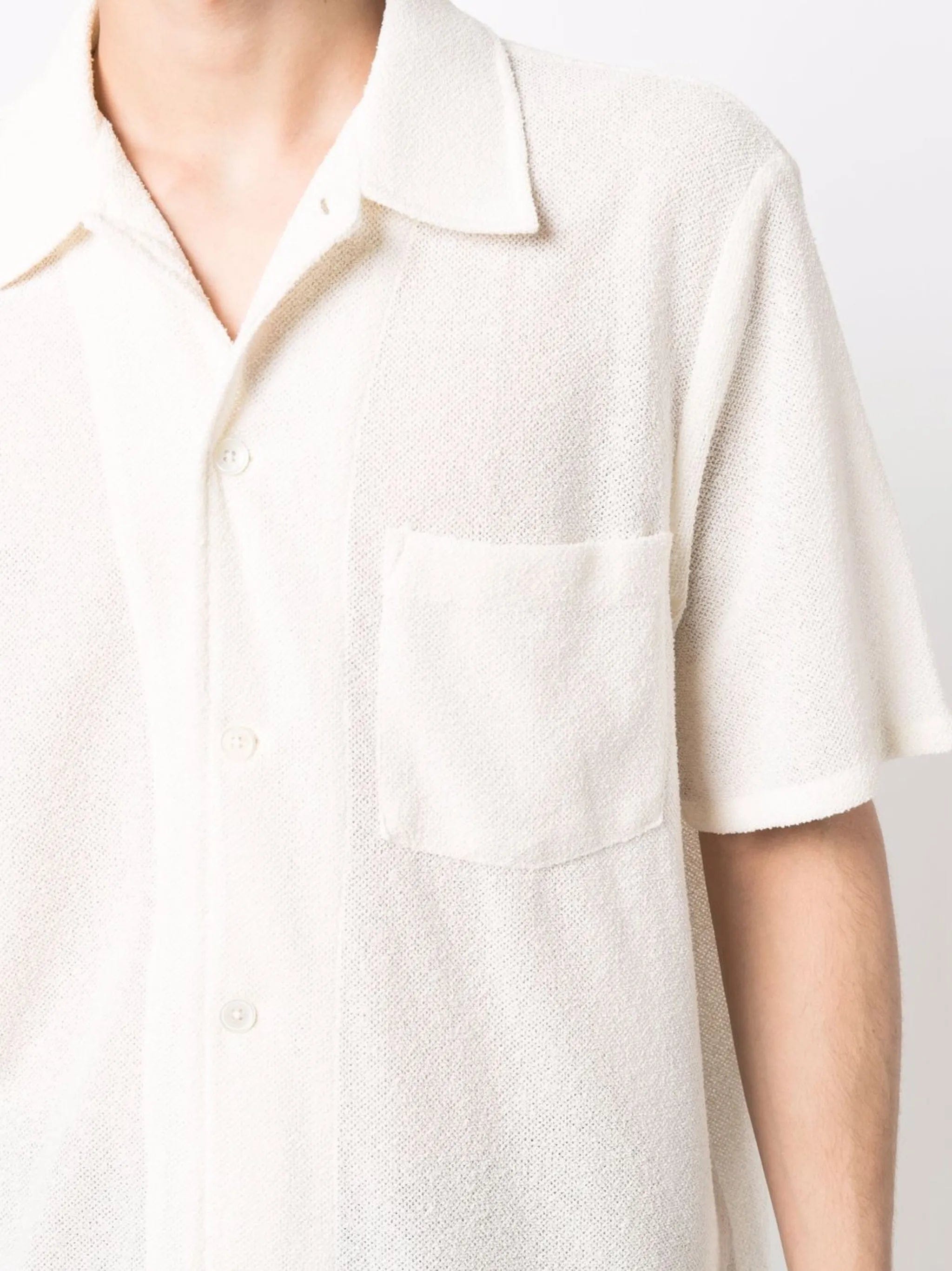 OUR Legacy textured - finish short - sleeve shirt
