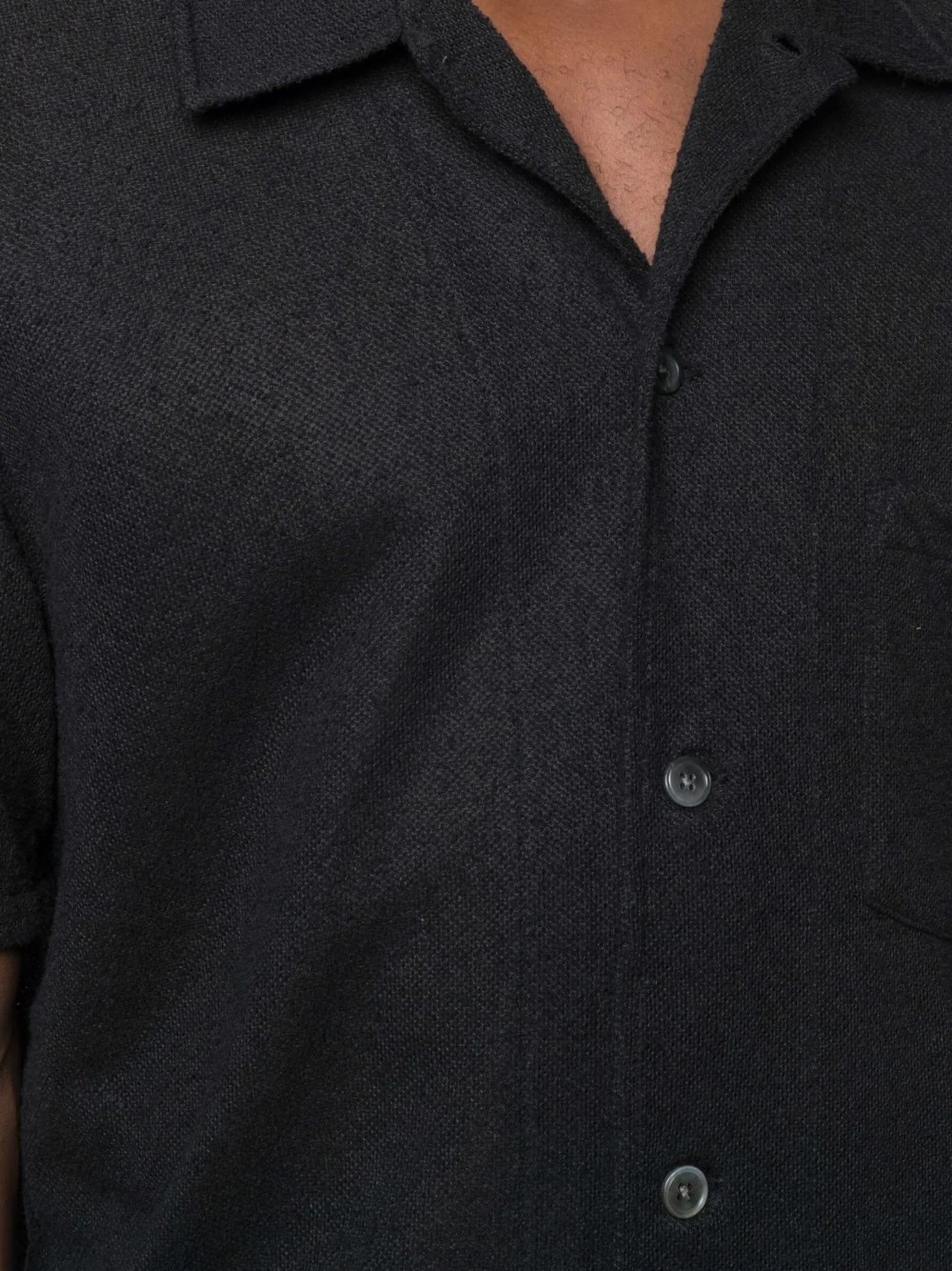 OUR Legacy bouclé short - sleeve shirt