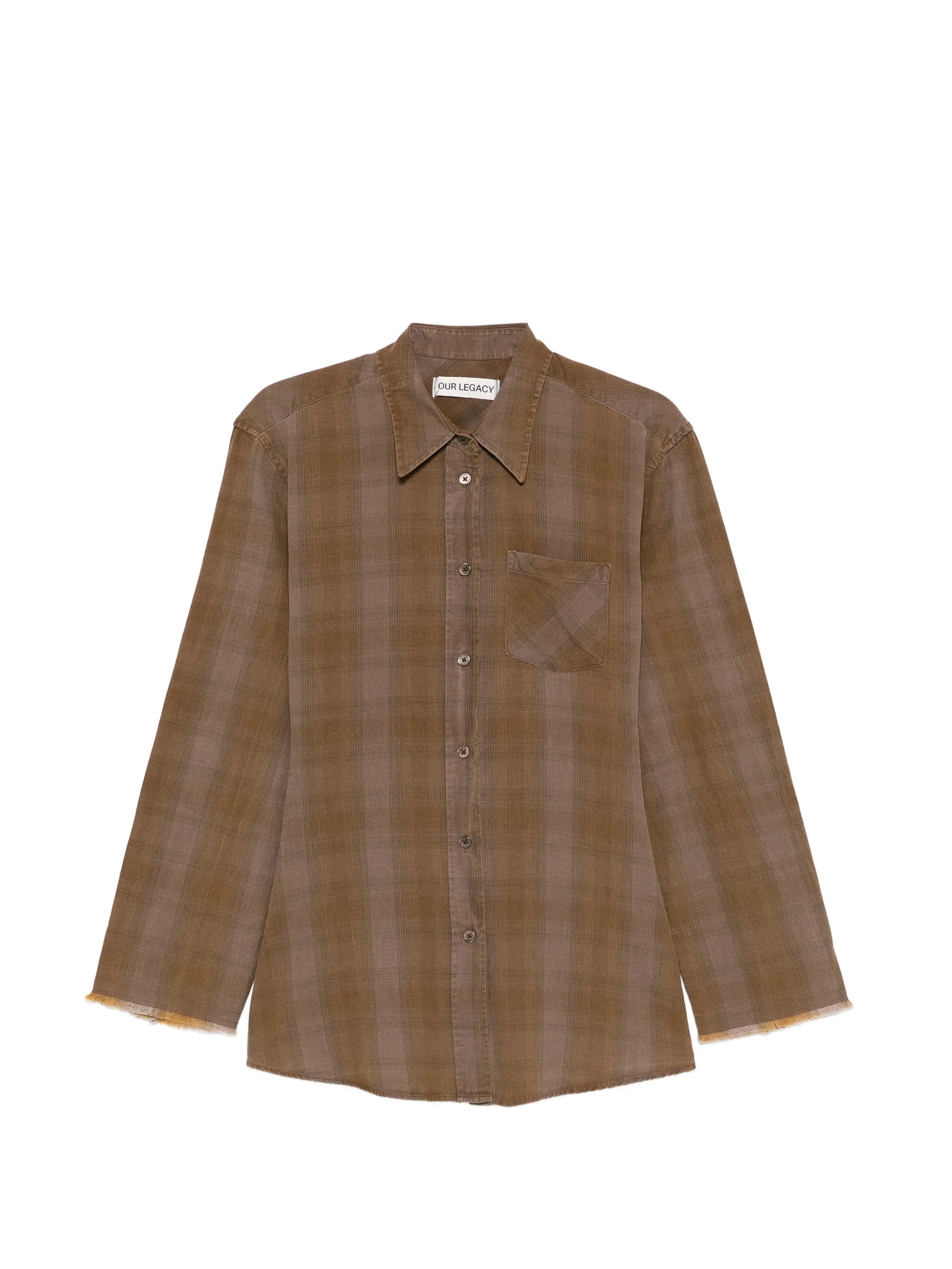 OUR Legacy Daisy checked pocket shirt