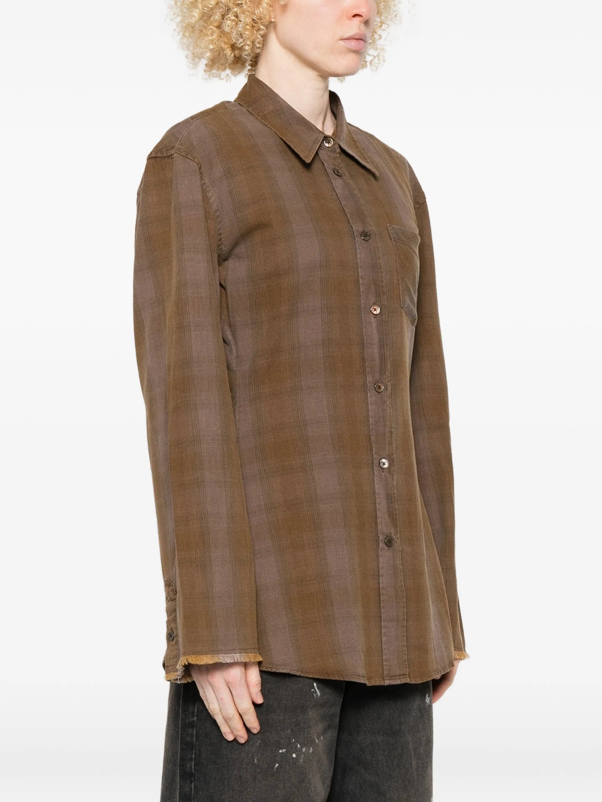 OUR Legacy Daisy checked pocket shirt