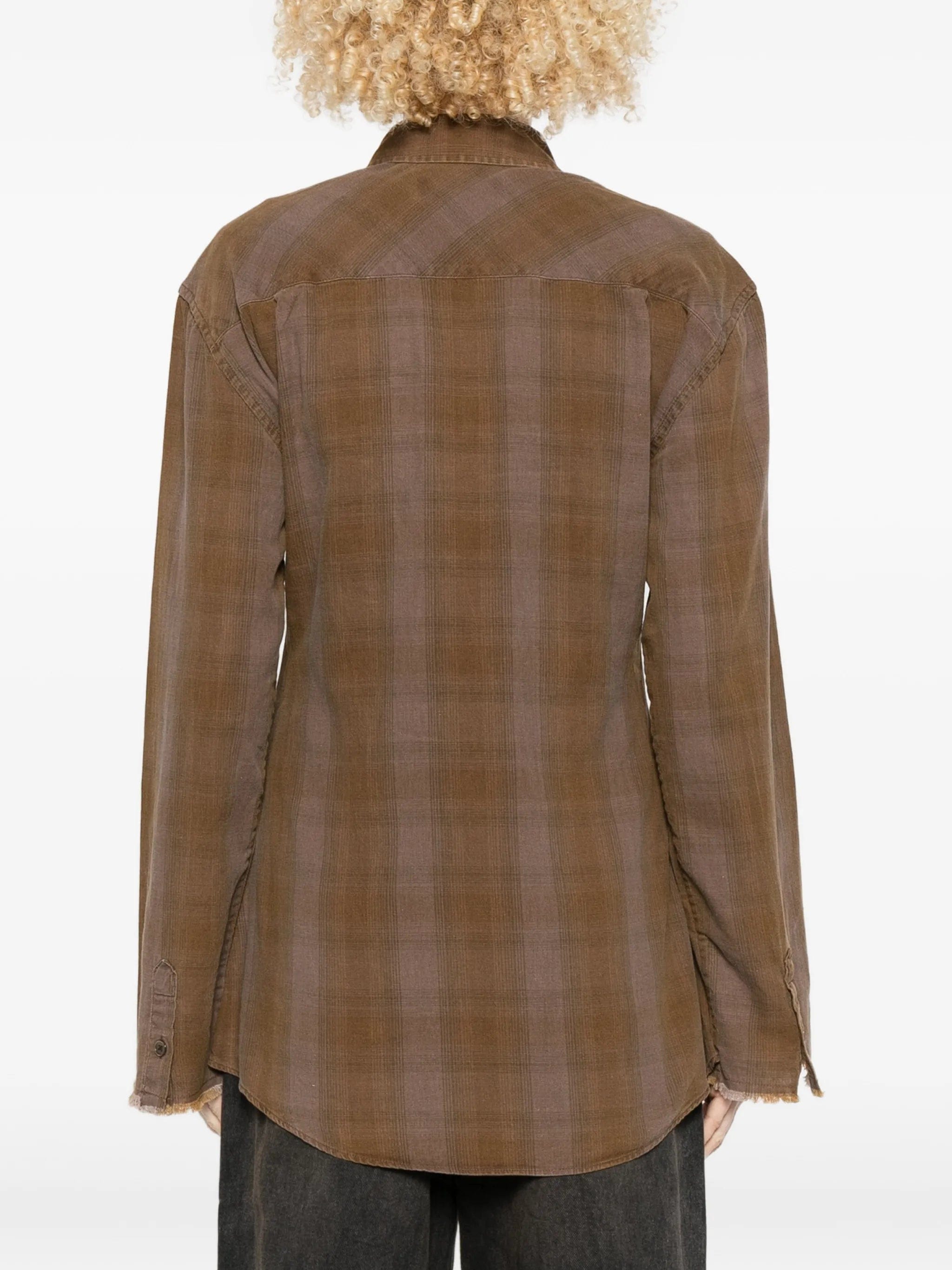 OUR Legacy Daisy checked pocket shirt