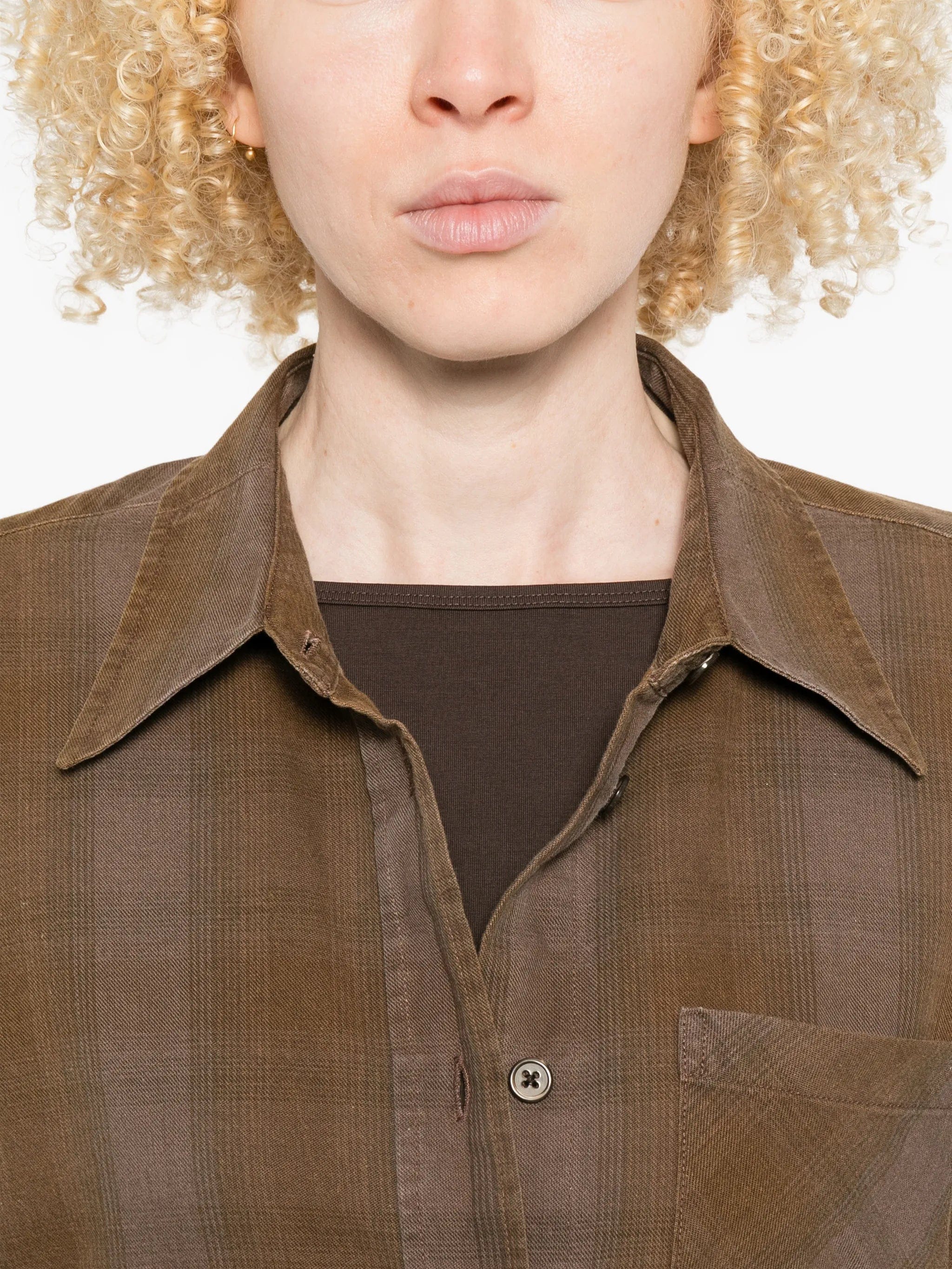 OUR Legacy Daisy checked pocket shirt