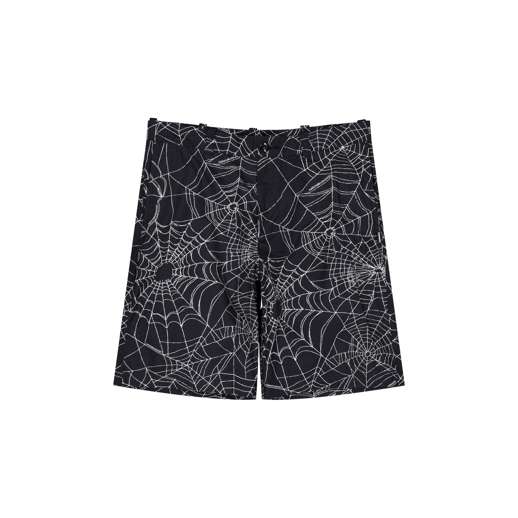 Neighborhood Spiderweb Short Pants Black