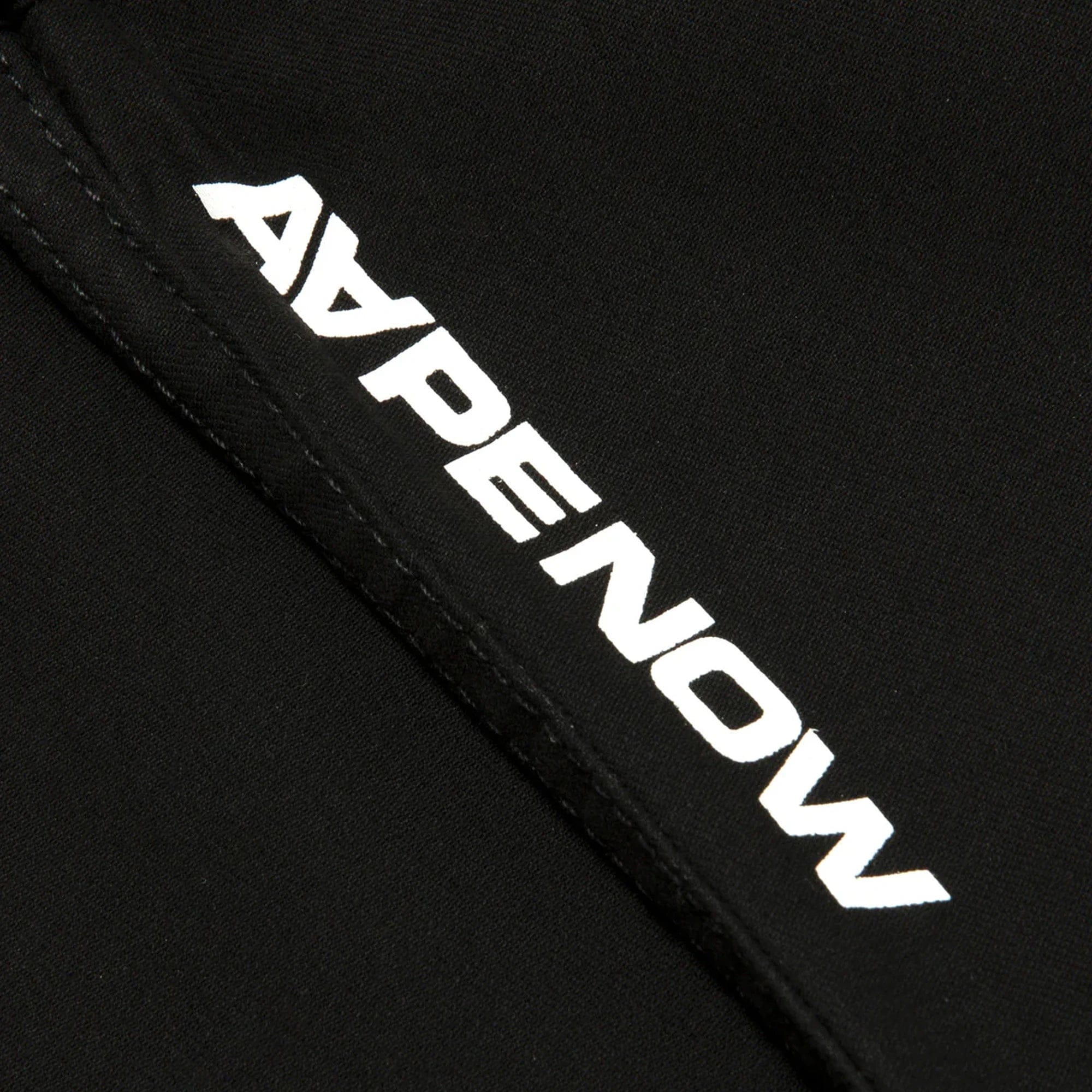 AAPE by A Bathing Ape AAPE NOW Moonface Logo Cotton Woven Pants Black