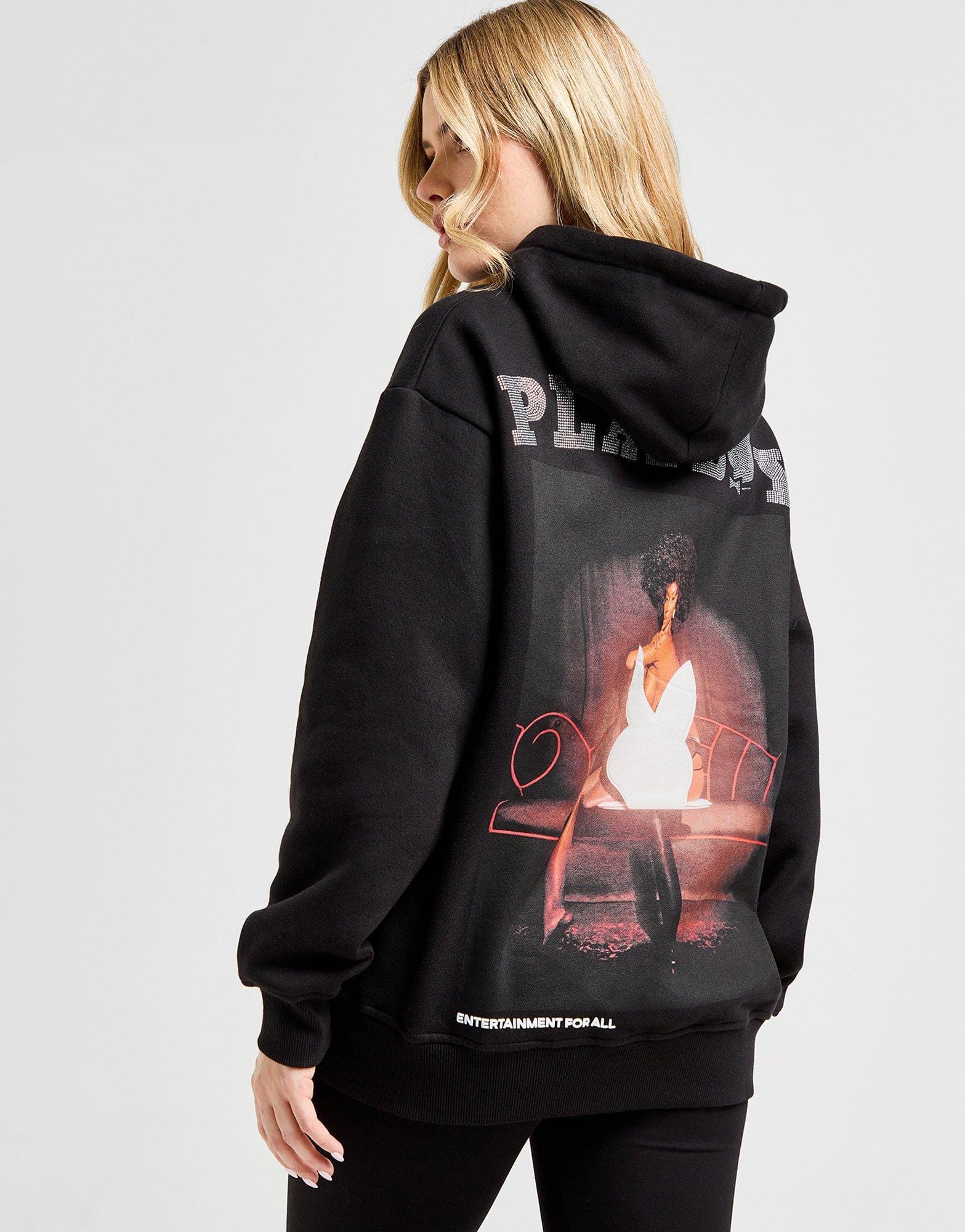 Playboy Chair Graphic Diamante Logo Hoodie
