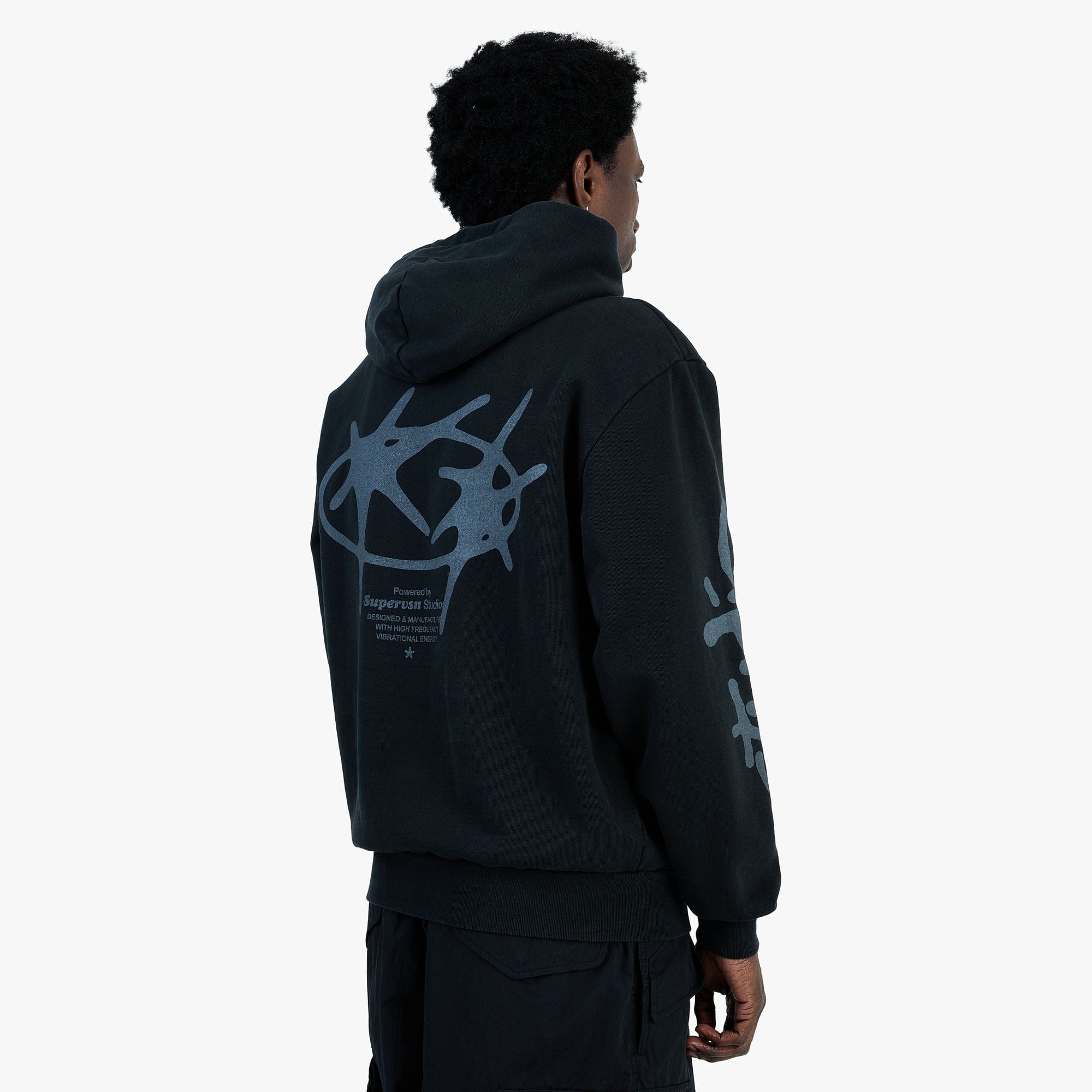 Supervsn Studio Star Hoodie / Vintage Black