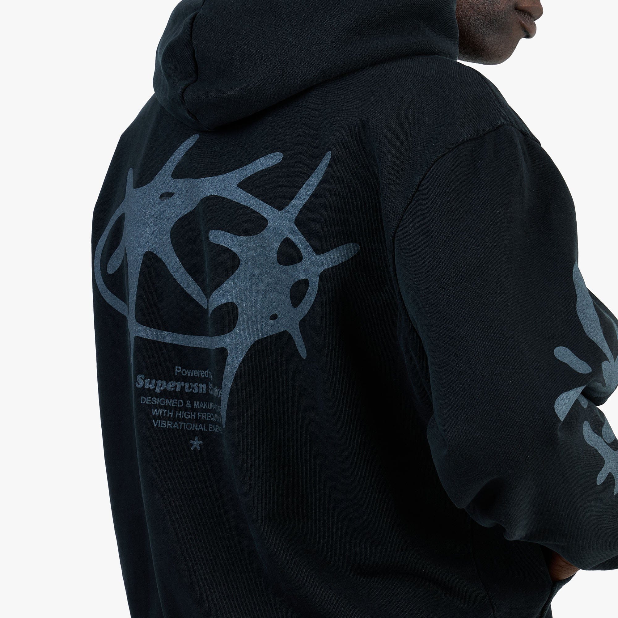 Supervsn Studio Star Hoodie / Vintage Black