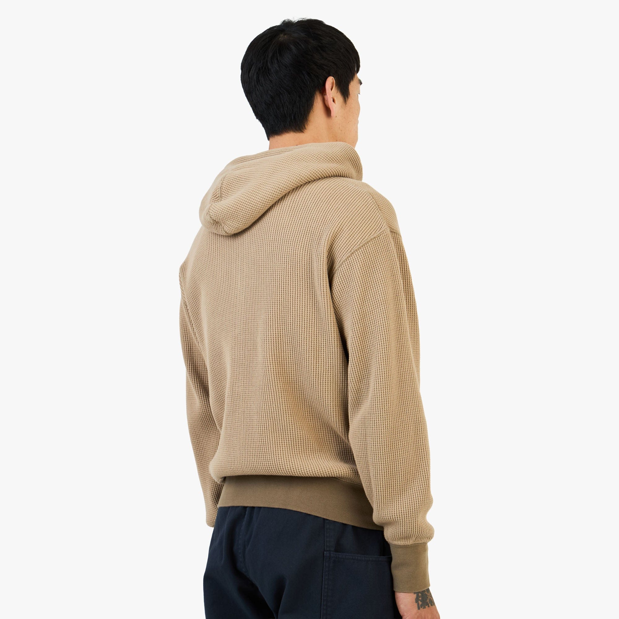 Khakis Waffle Full - Zip Hoodie / Tan