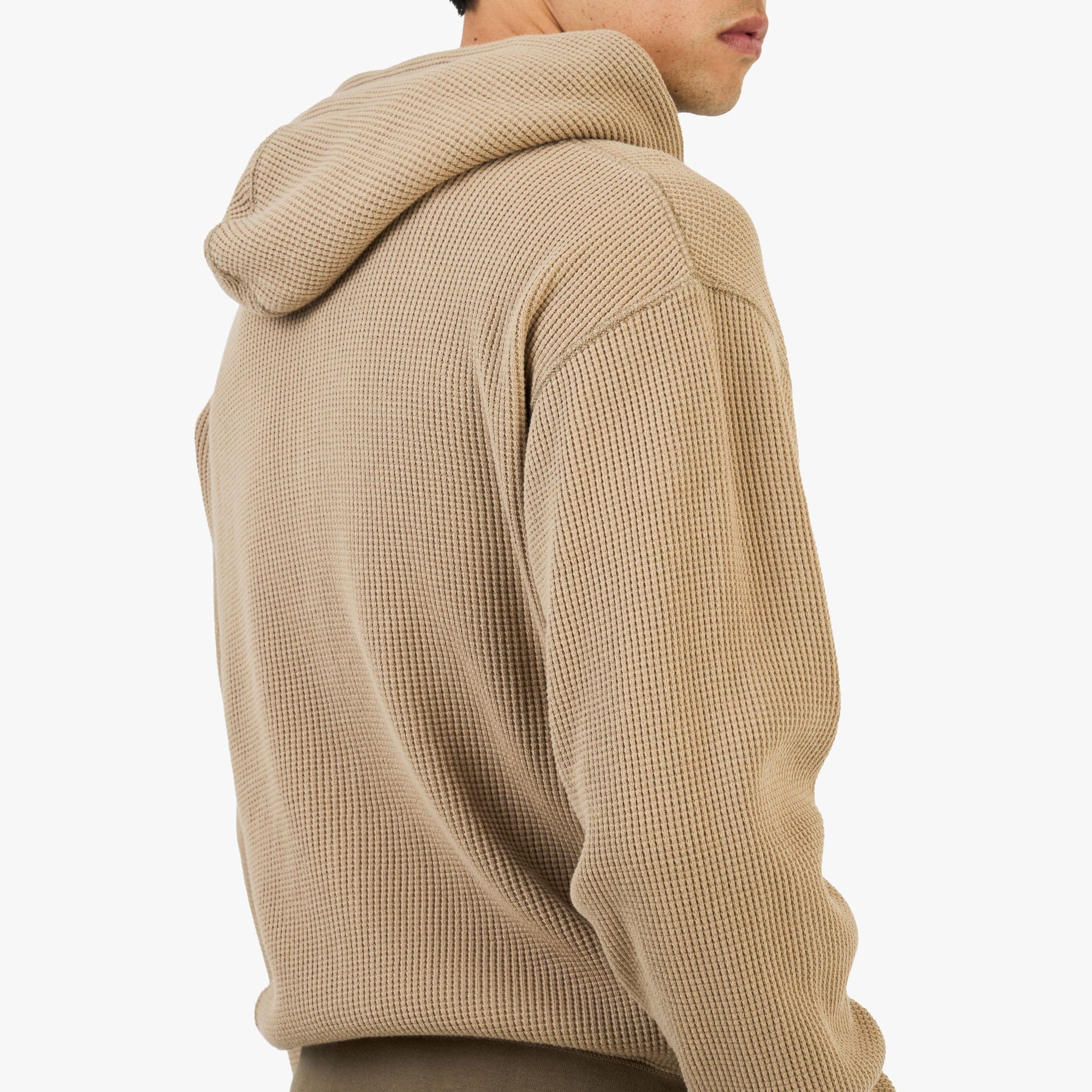 Khakis Waffle Full - Zip Hoodie / Tan