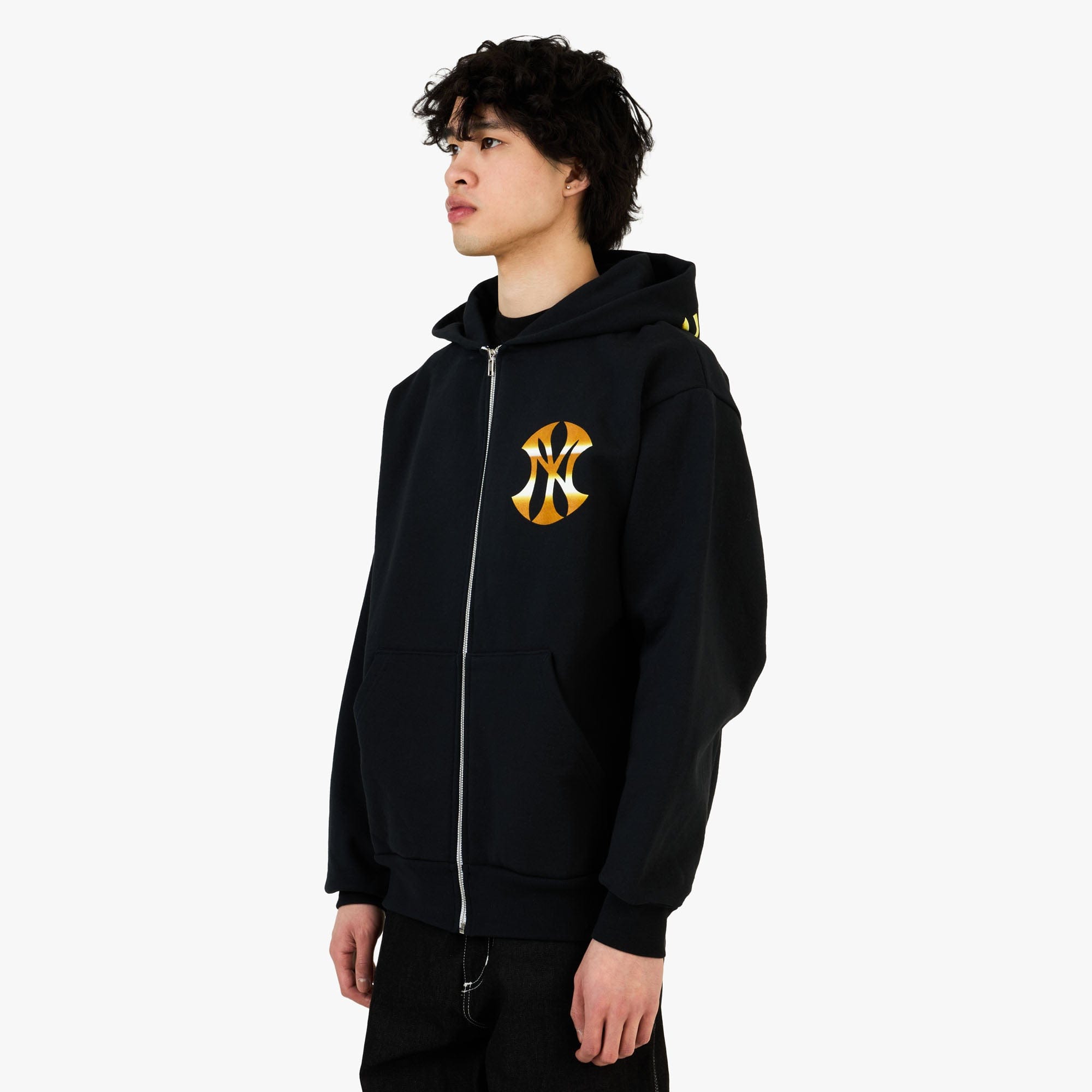 b.Eautiful x Sara Yukiko Wavy NY Zip - Up Hoodie / Navy