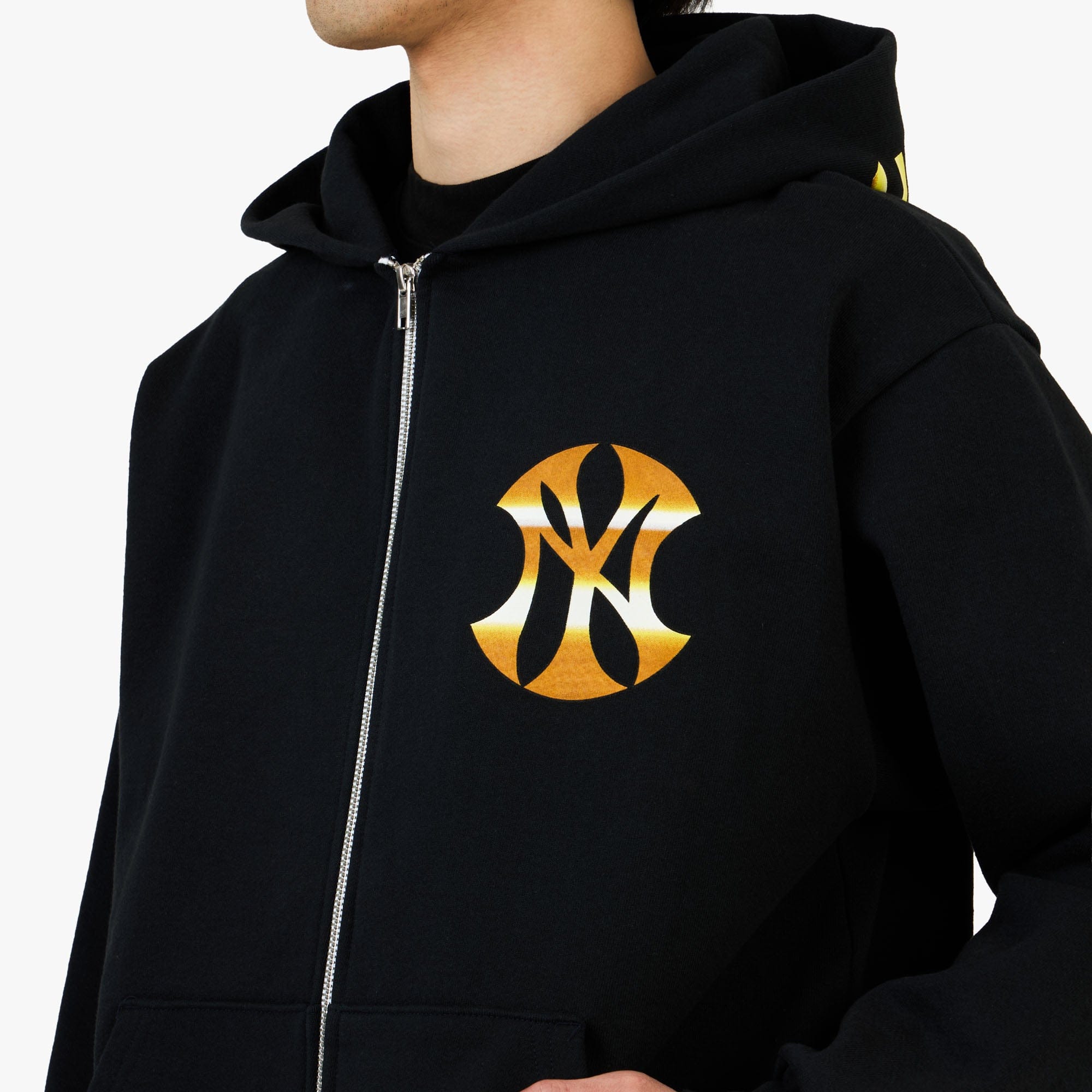 b.Eautiful x Sara Yukiko Wavy NY Zip - Up Hoodie / Navy