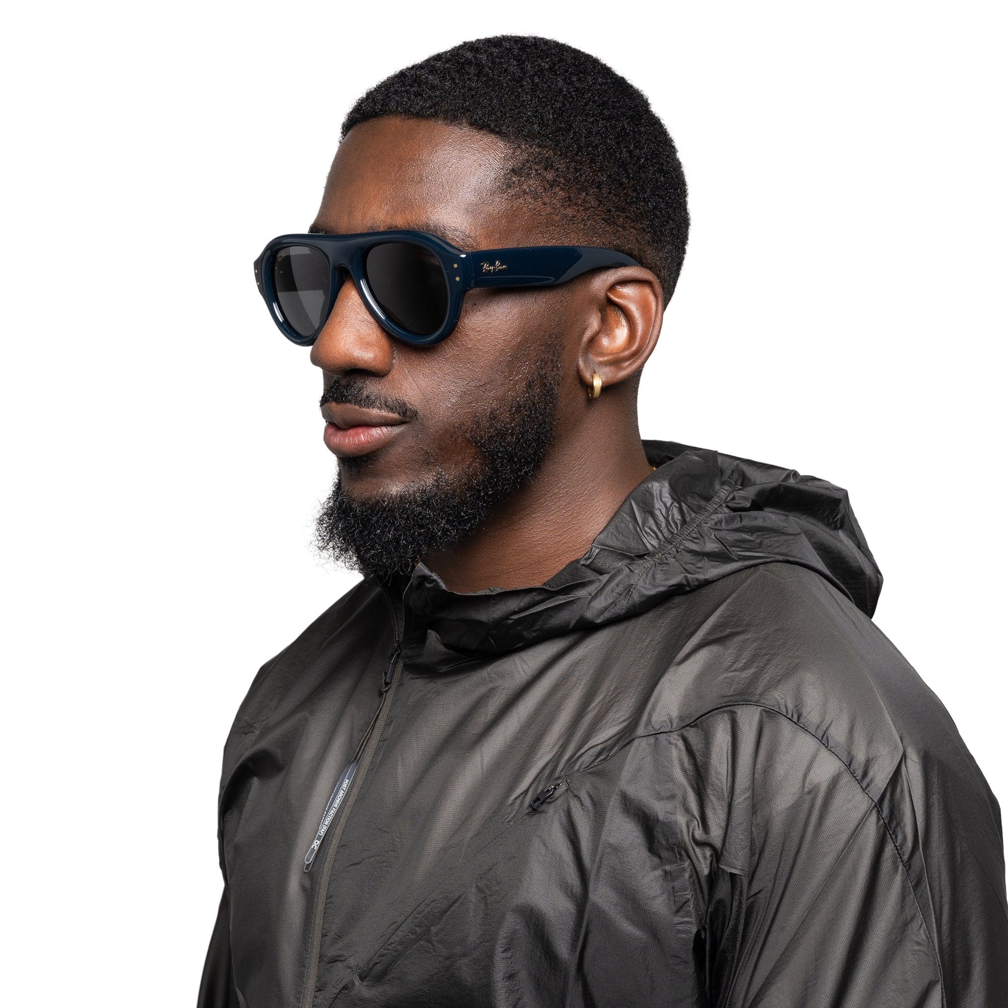 Rayban Aviator Puffer Dark Blue w/ Ultra Black 4925