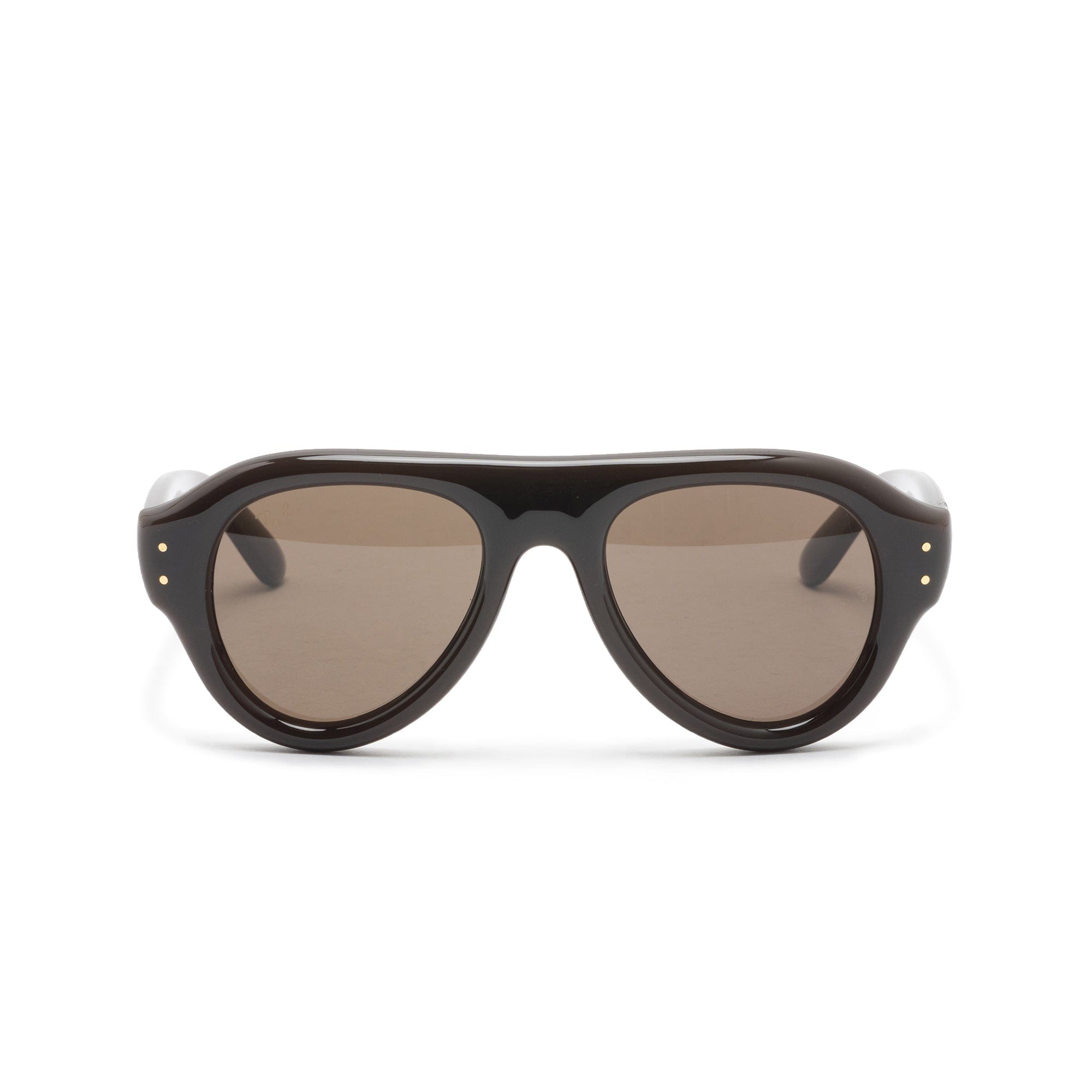 Rayban Aviator Puffer Dark Brown w/ Dark Brown 4925