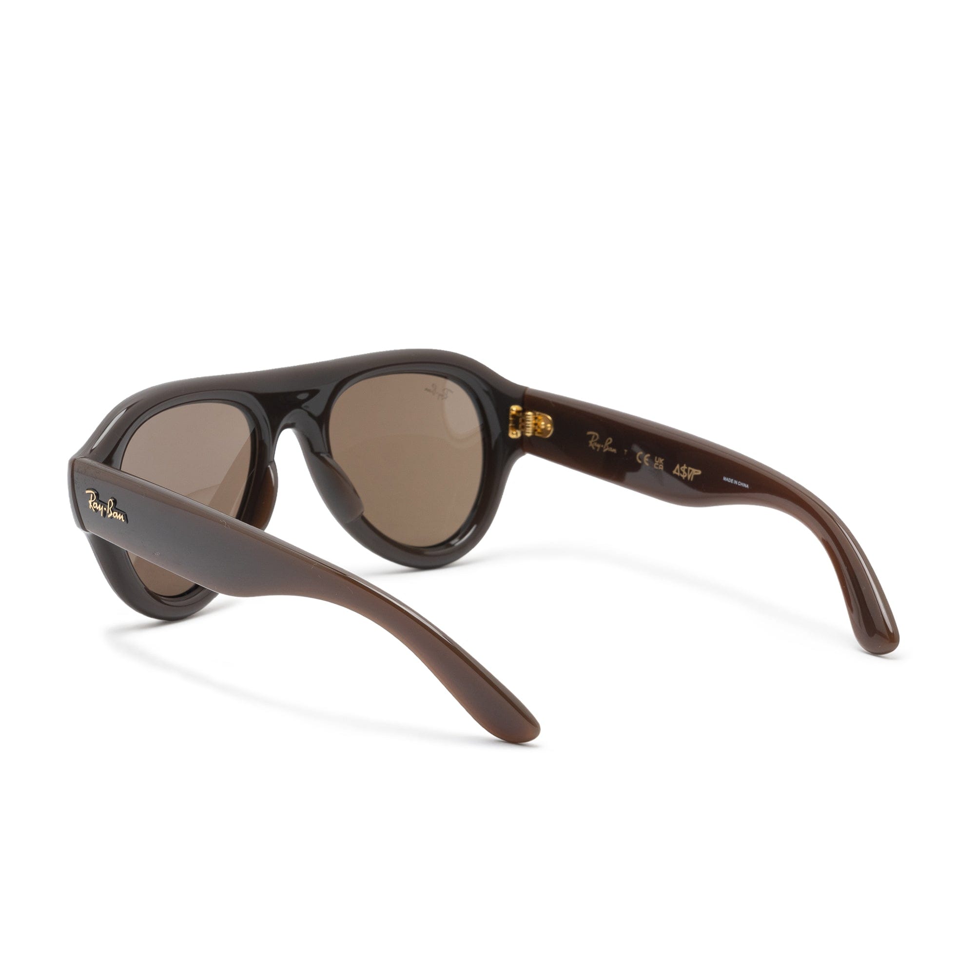 Rayban Aviator Puffer Dark Brown w/ Dark Brown 4925