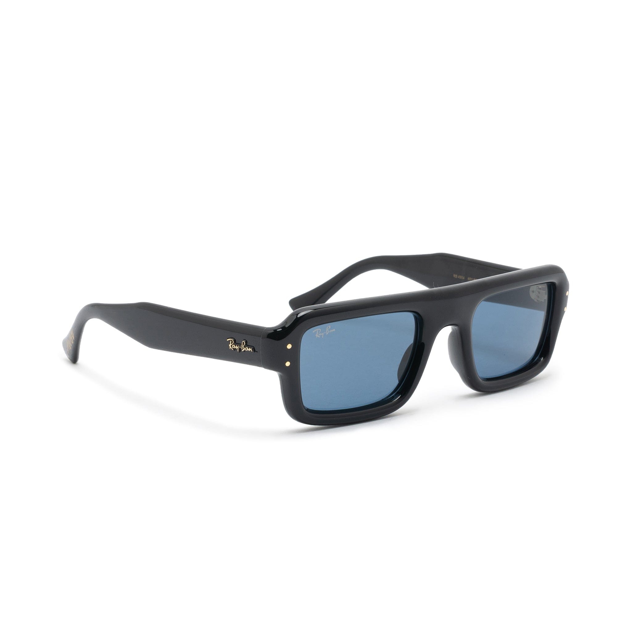 Rayban Flacko Puffer Black w/ Dark Blue 4954