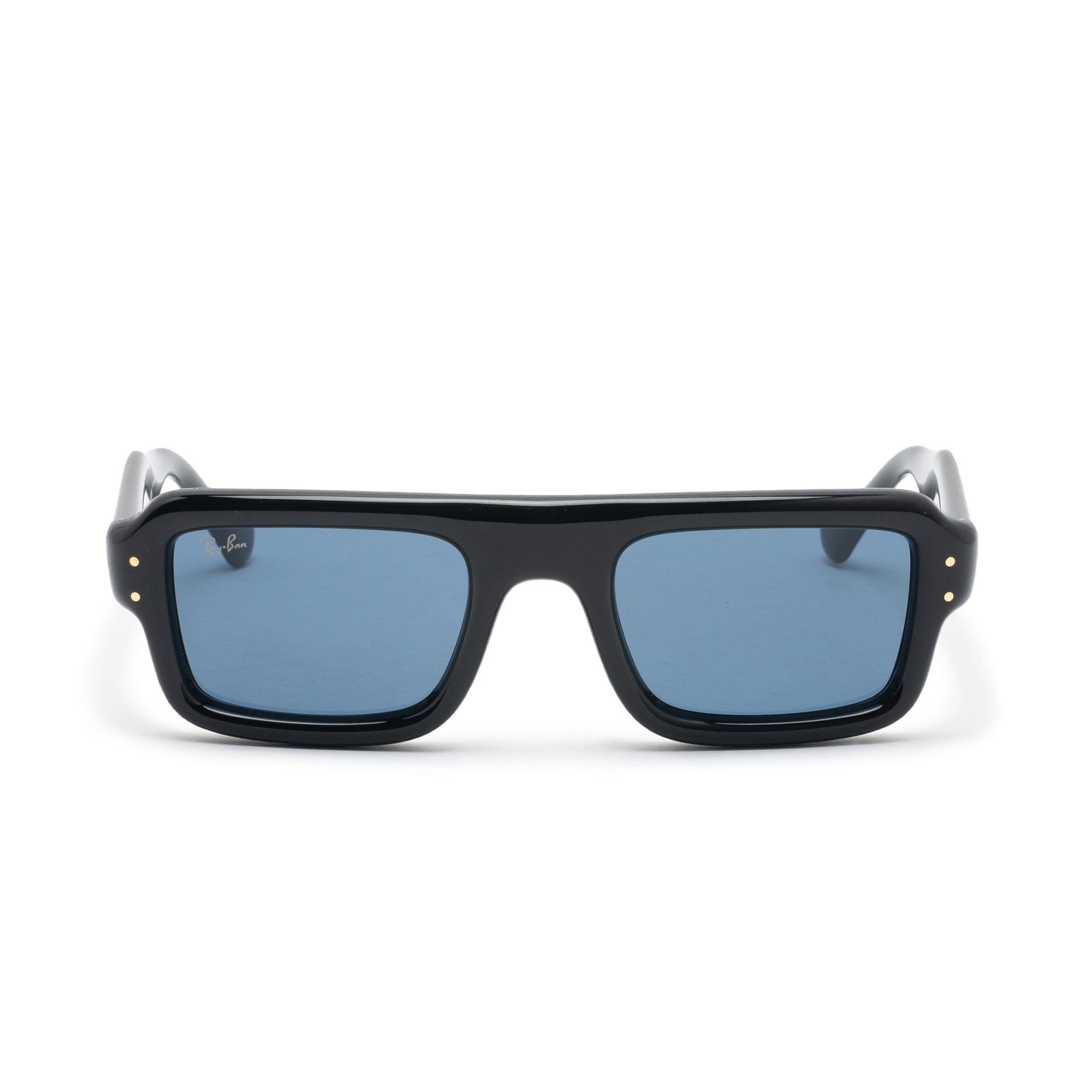 Rayban Flacko Puffer Black w/ Dark Blue 4954