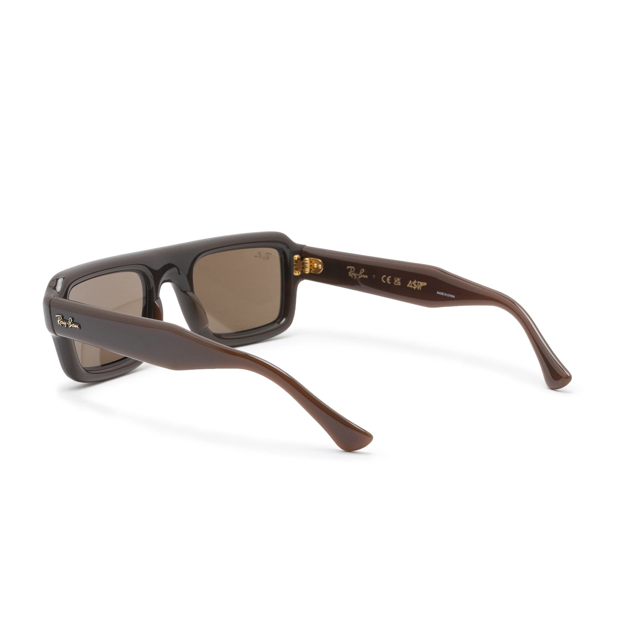 Rayban Flacko Puffer Dark Brown w/ Dark Brown 4954
