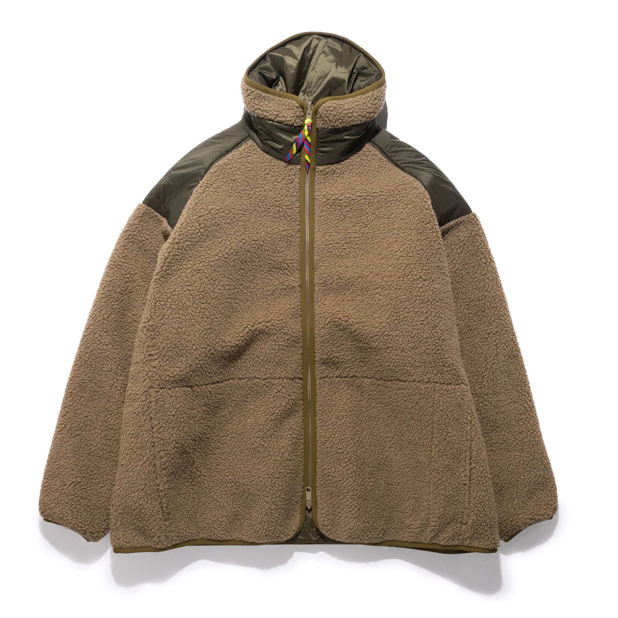 Is-Ness Reversible Fleece Down x Taion Khaki