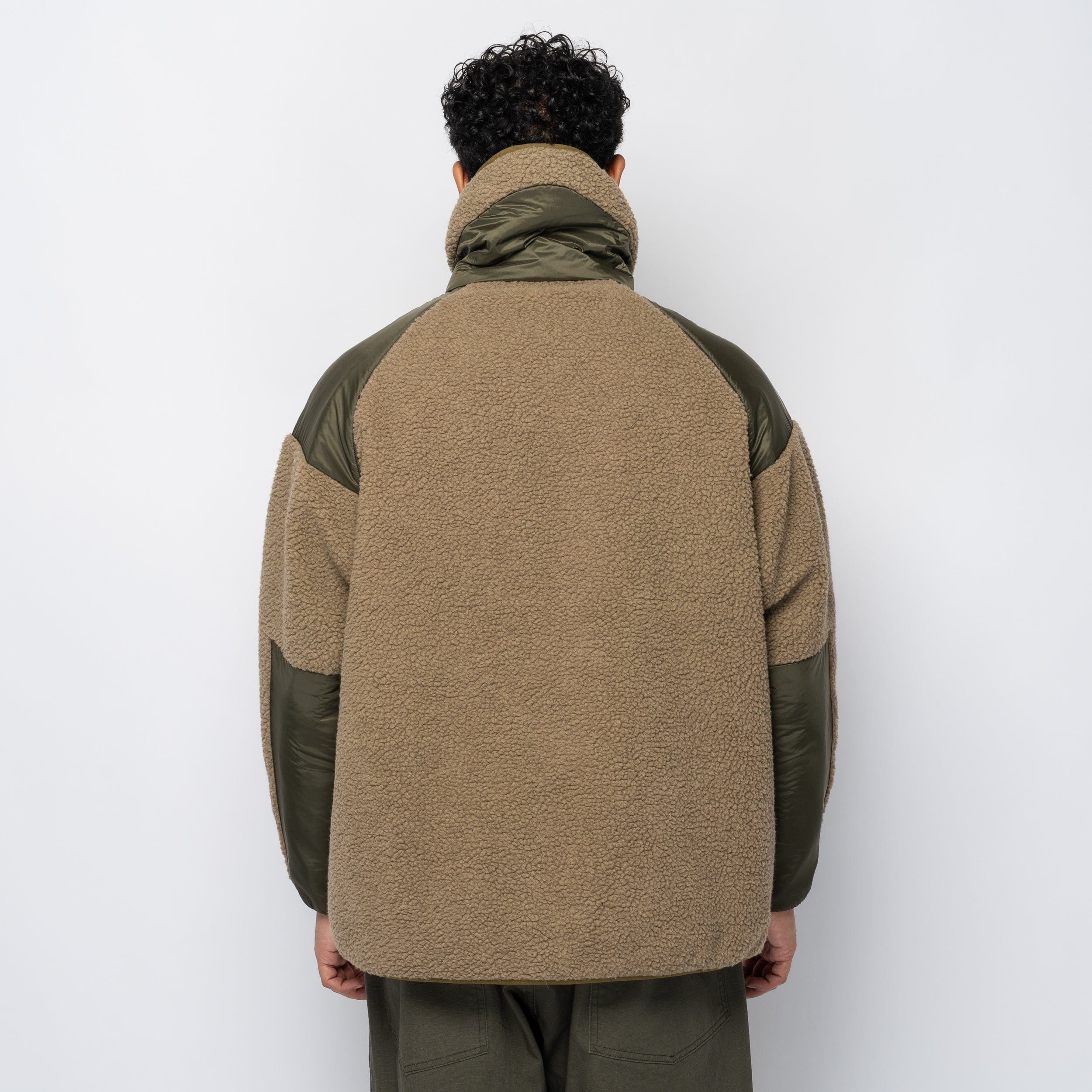 Is-Ness Reversible Fleece Down x Taion Khaki