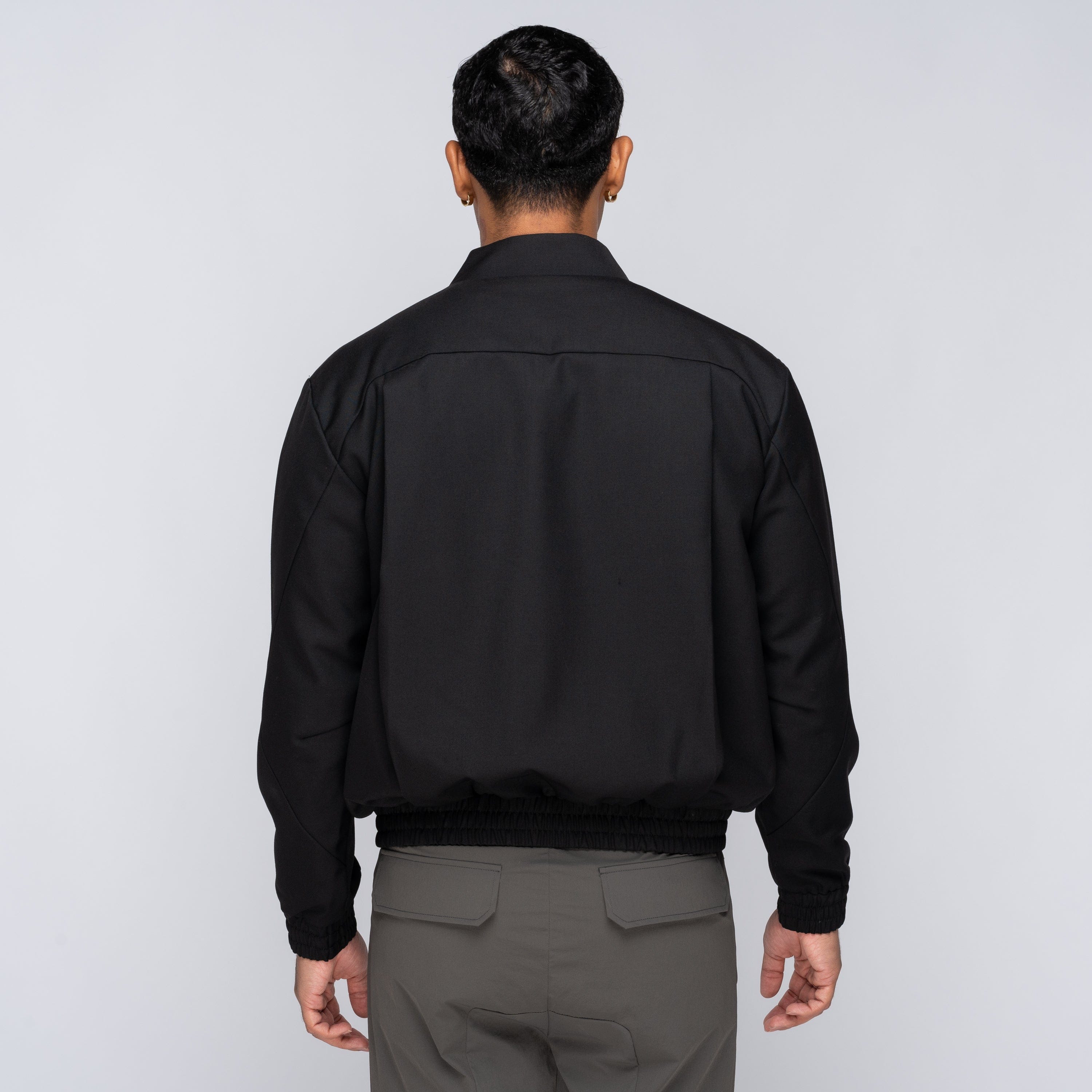 J EONGL I Jeongli Wool Zelta Bomber SET3 Black