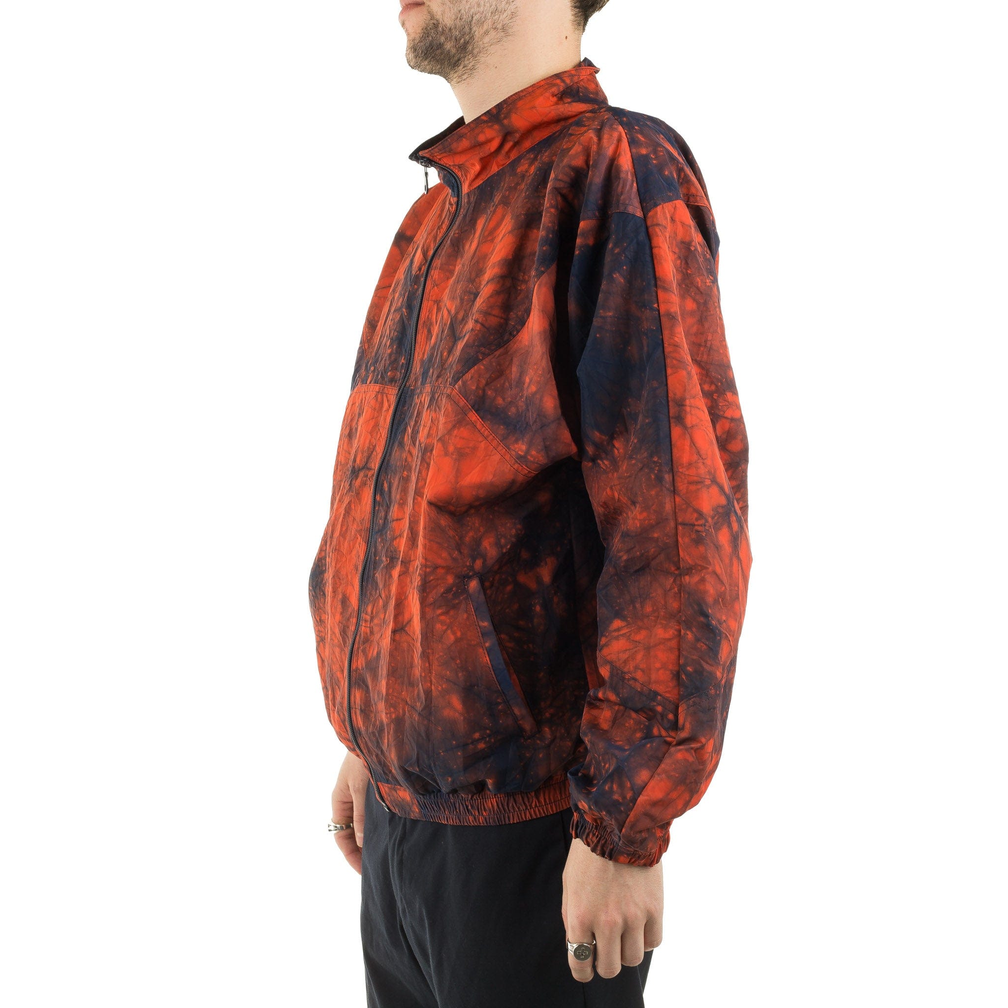 Blue Blue Japan Kagozome Nylon Oxford Jacket J6039 Orange