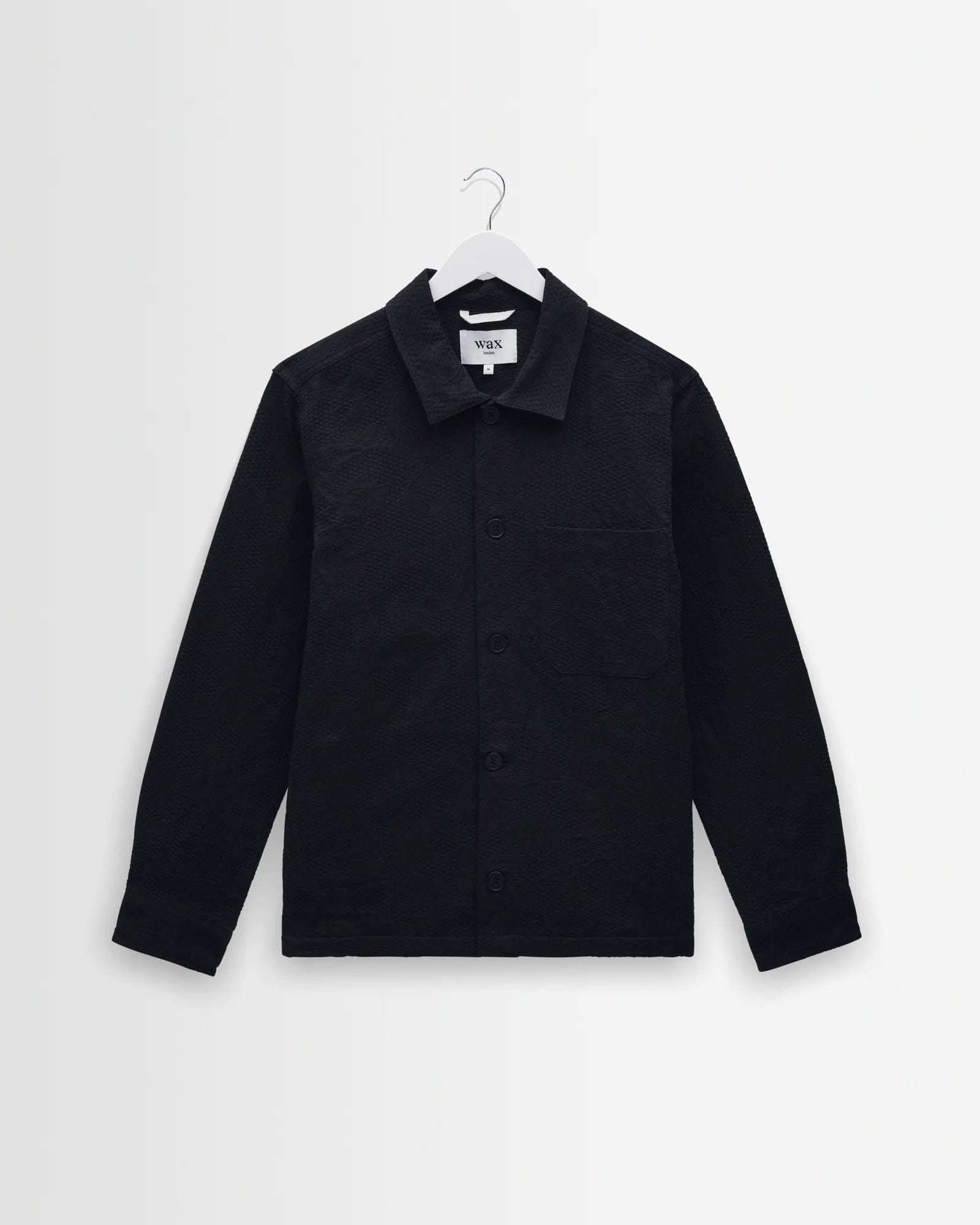 Wax London Rockley Honeycomb Overshirt - Navy