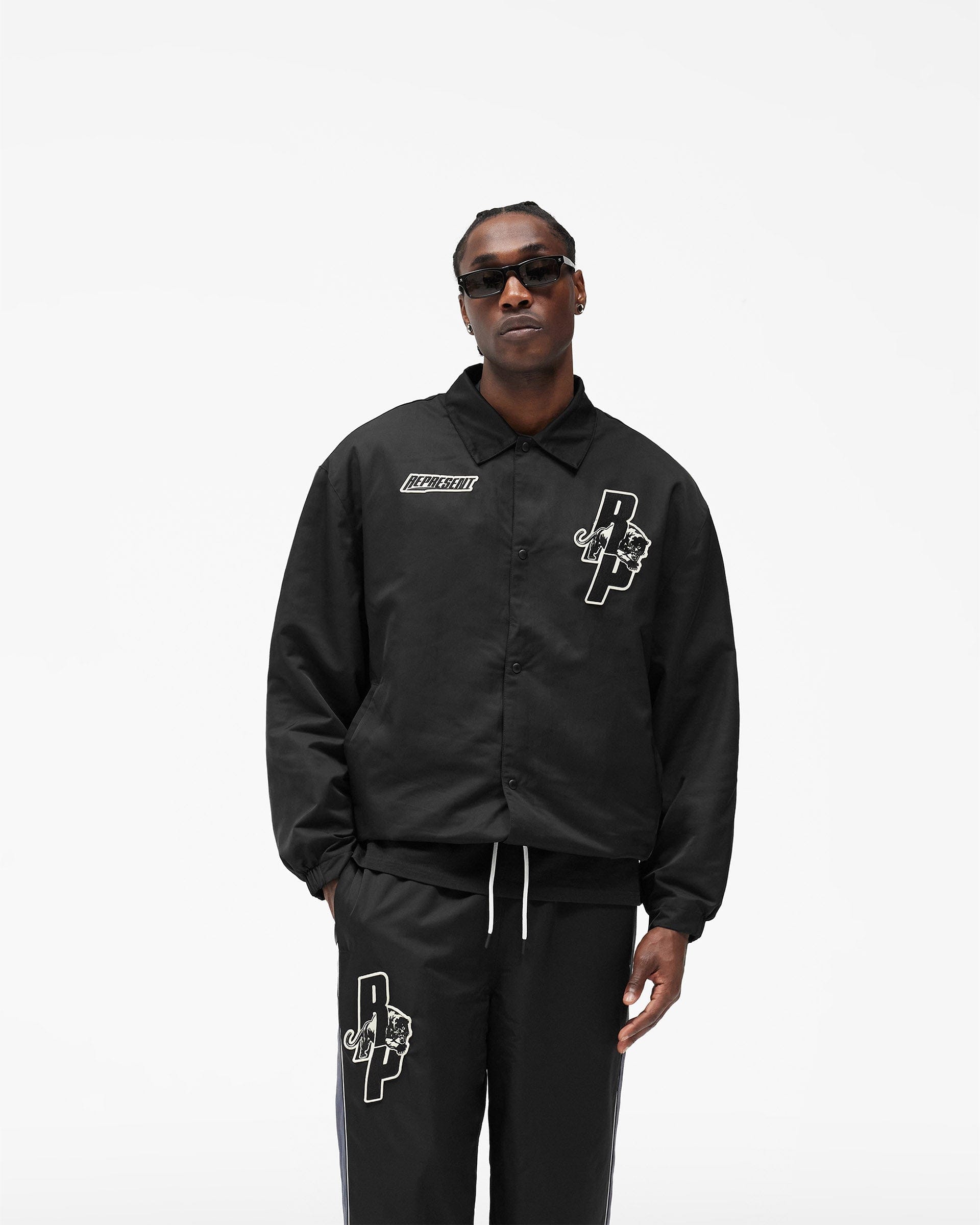 Exclusives Represent x Puma Coach Jacket - Puma Black
