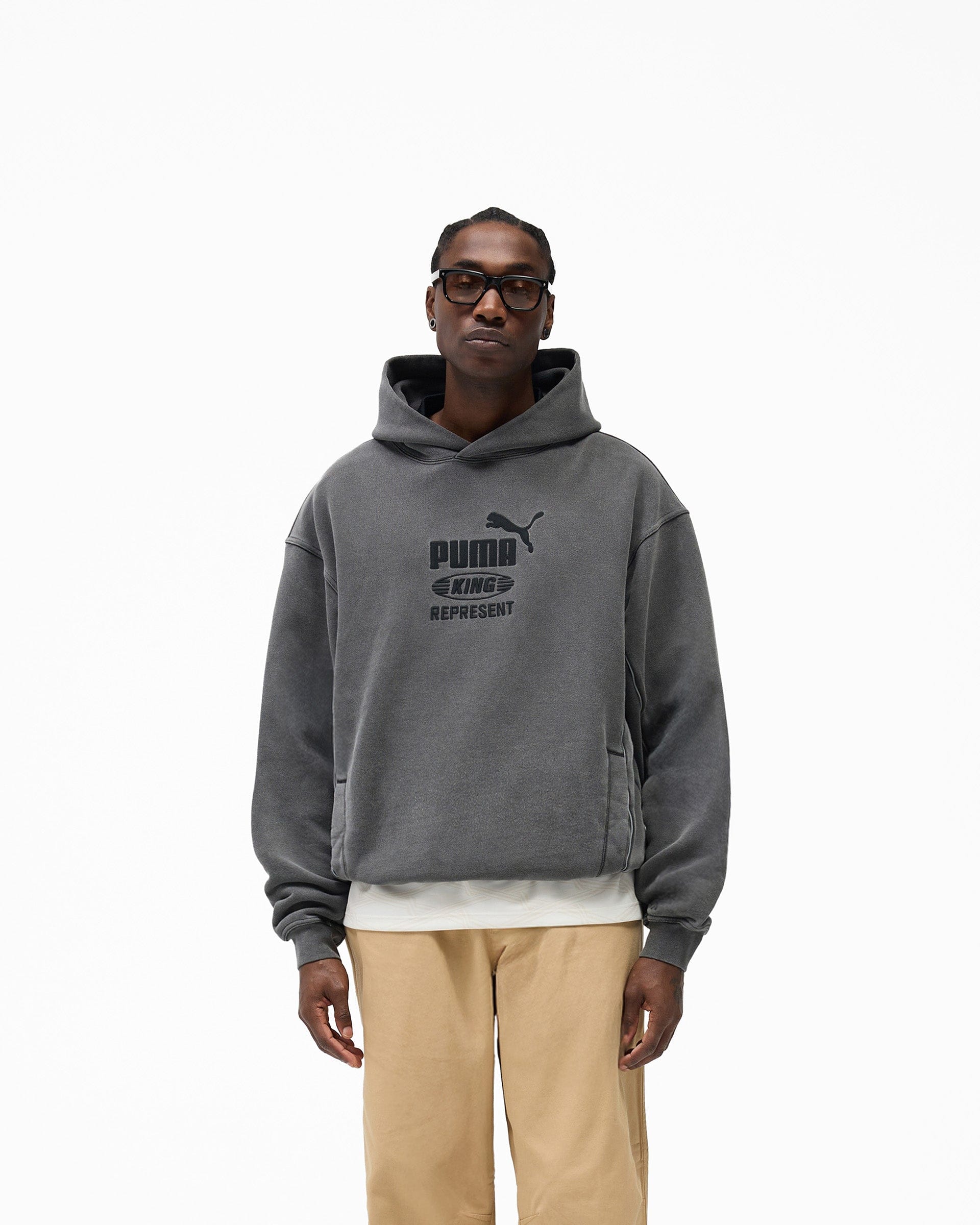 Represent x Puma Graphic Hoodie - Dark Grey