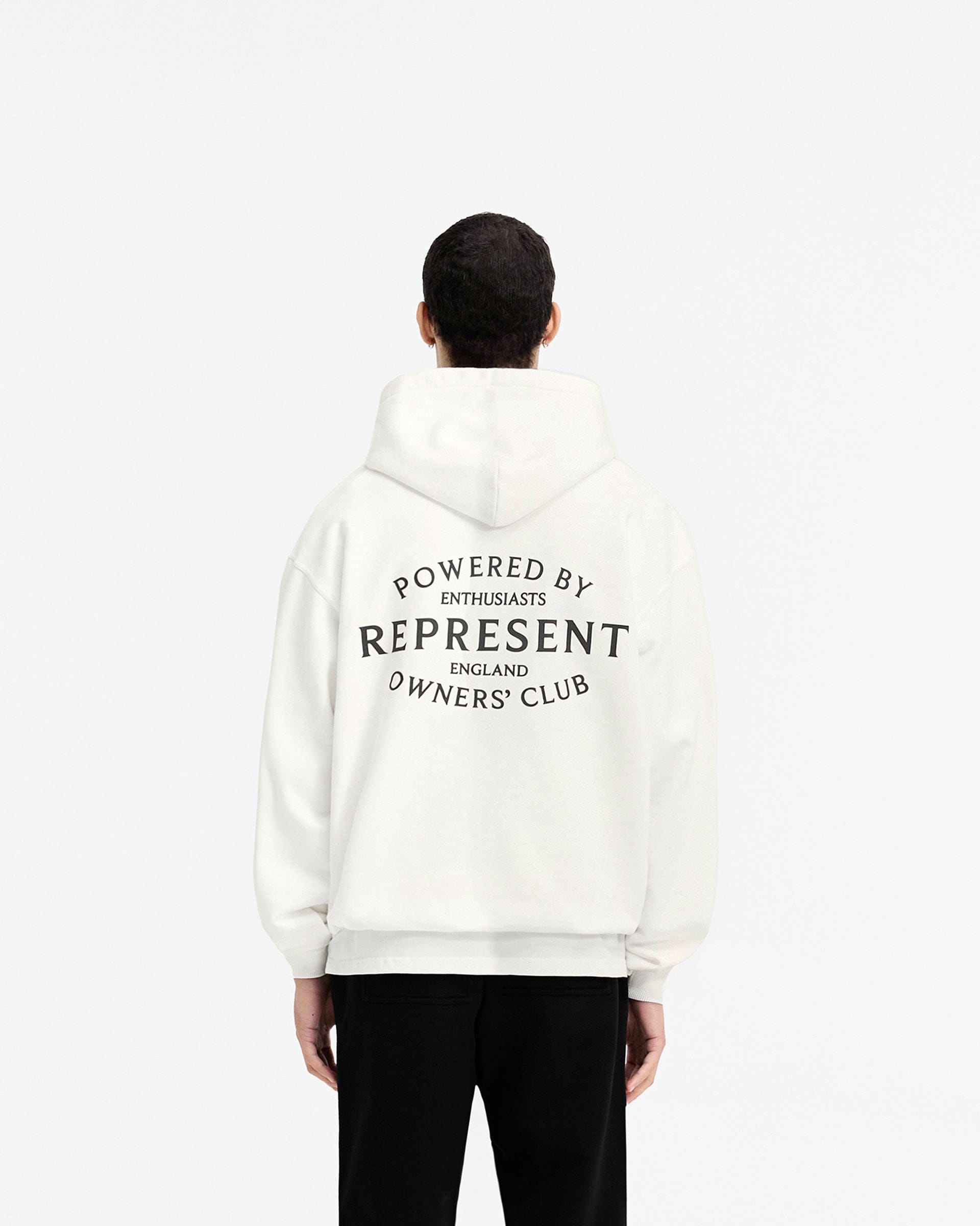 Owners Club Represent Owners Club Stamp Hoodie - Flat White