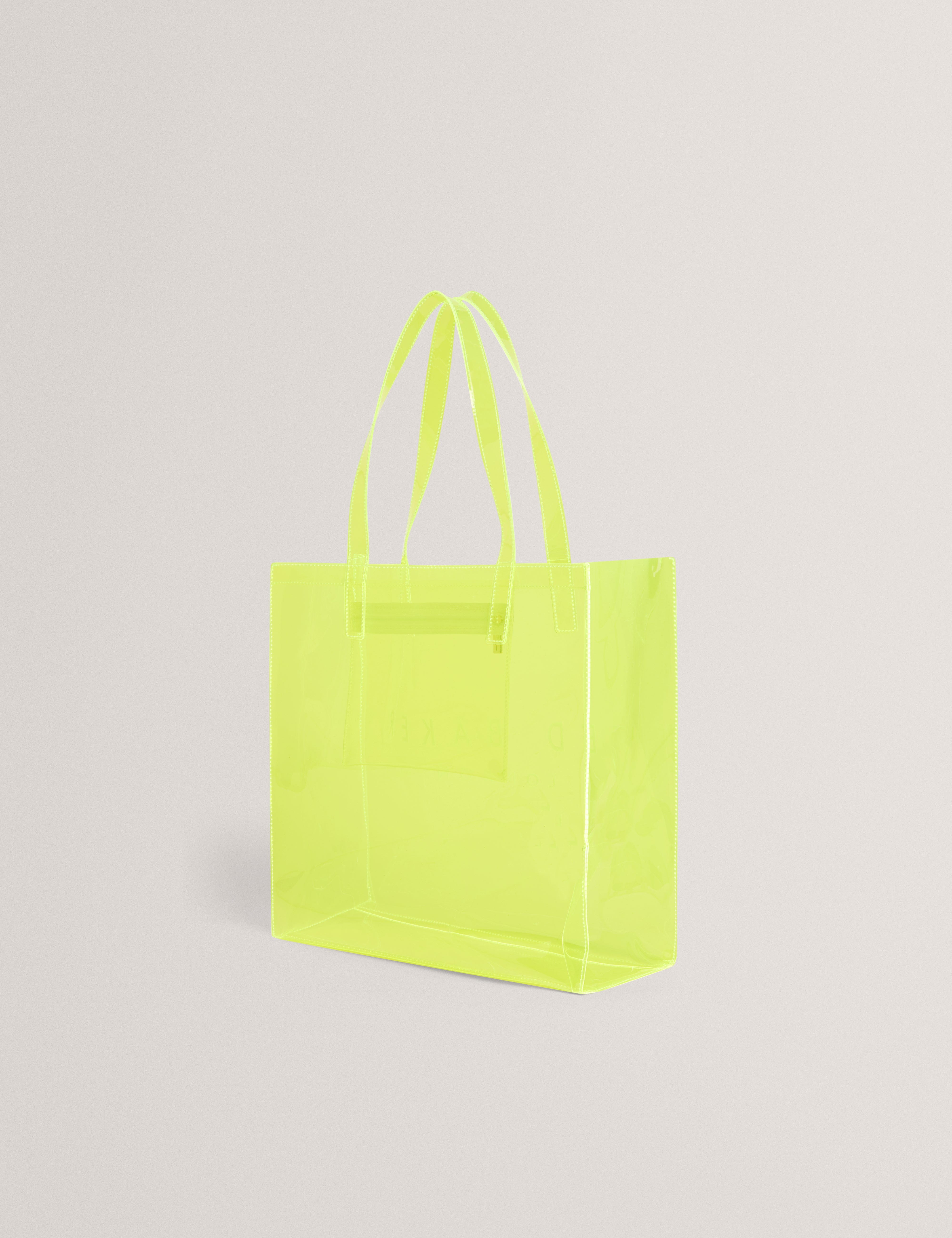 Ted Baker MOV Sheicon Transparent Large Icon Bag Brt - Yellow