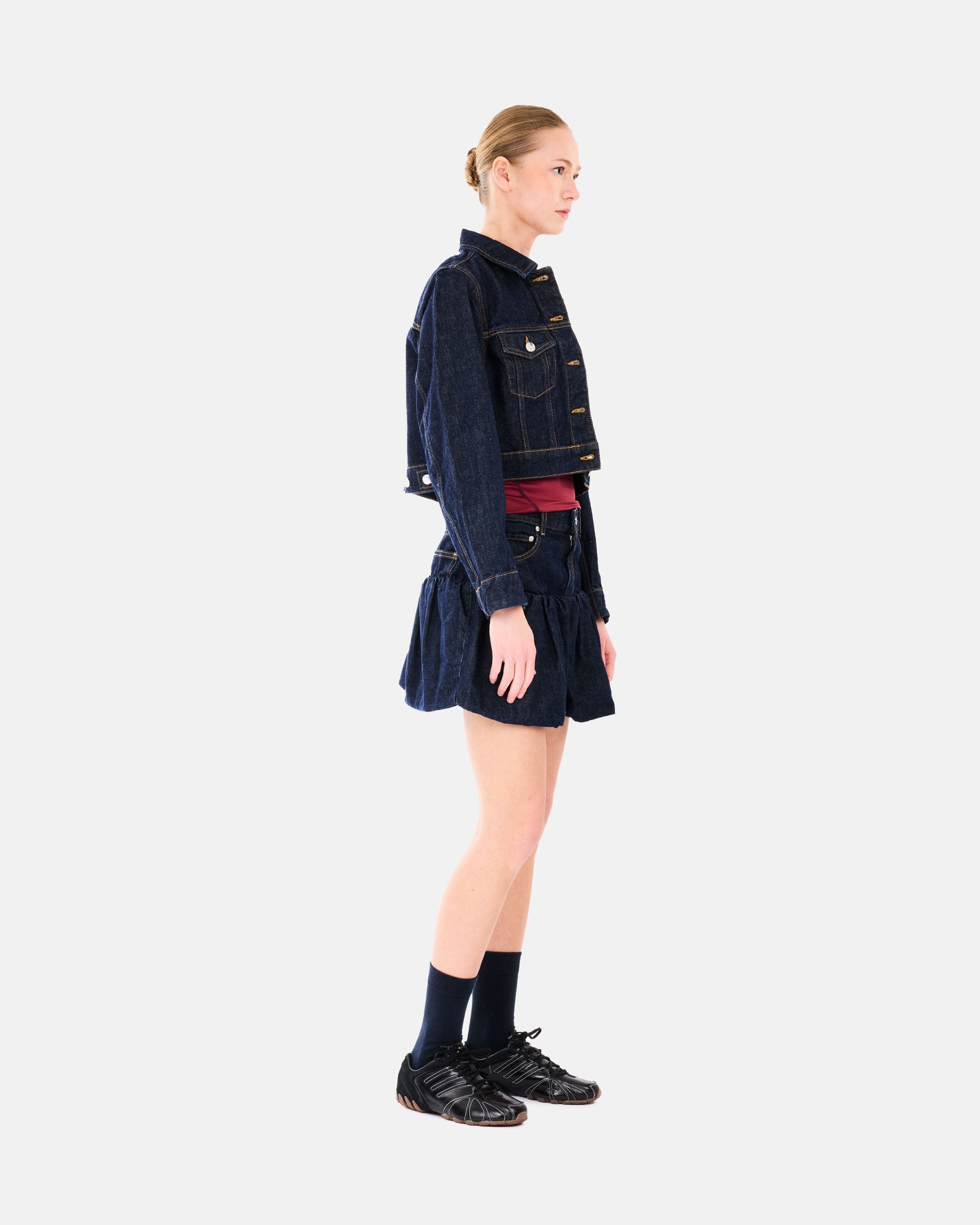 GANNI A/S Rinse Denim Cropped Jacket