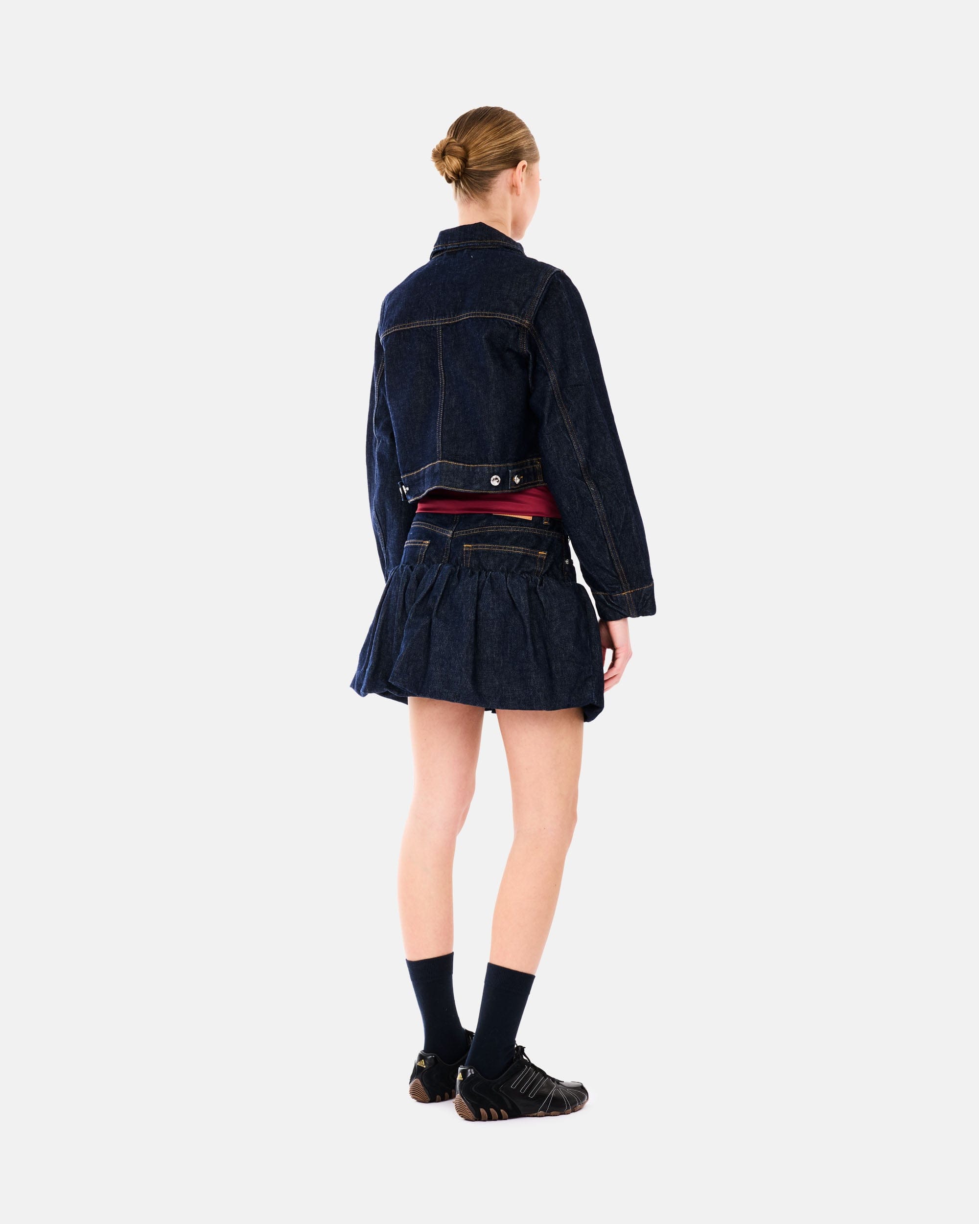 GANNI A/S Rinse Denim Cropped Jacket