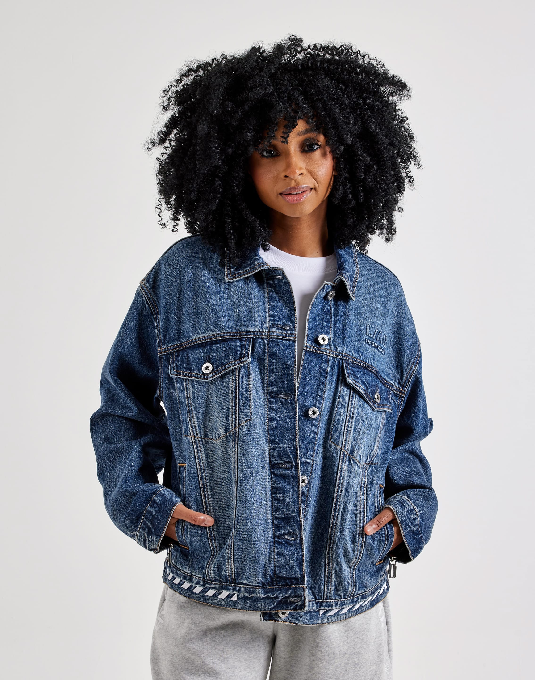 Off - White L/AB Denim Jacket