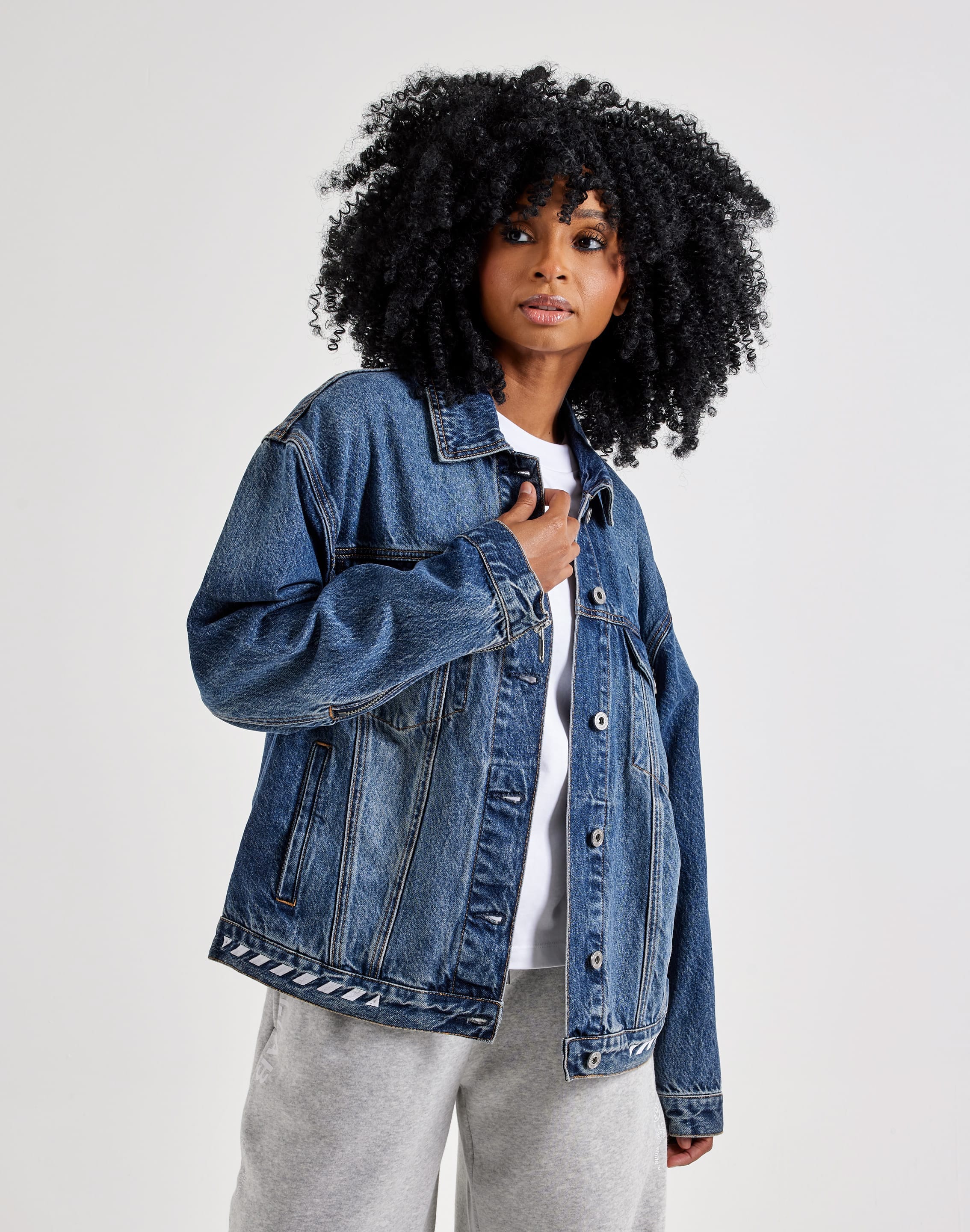 Off - White L/AB Denim Jacket