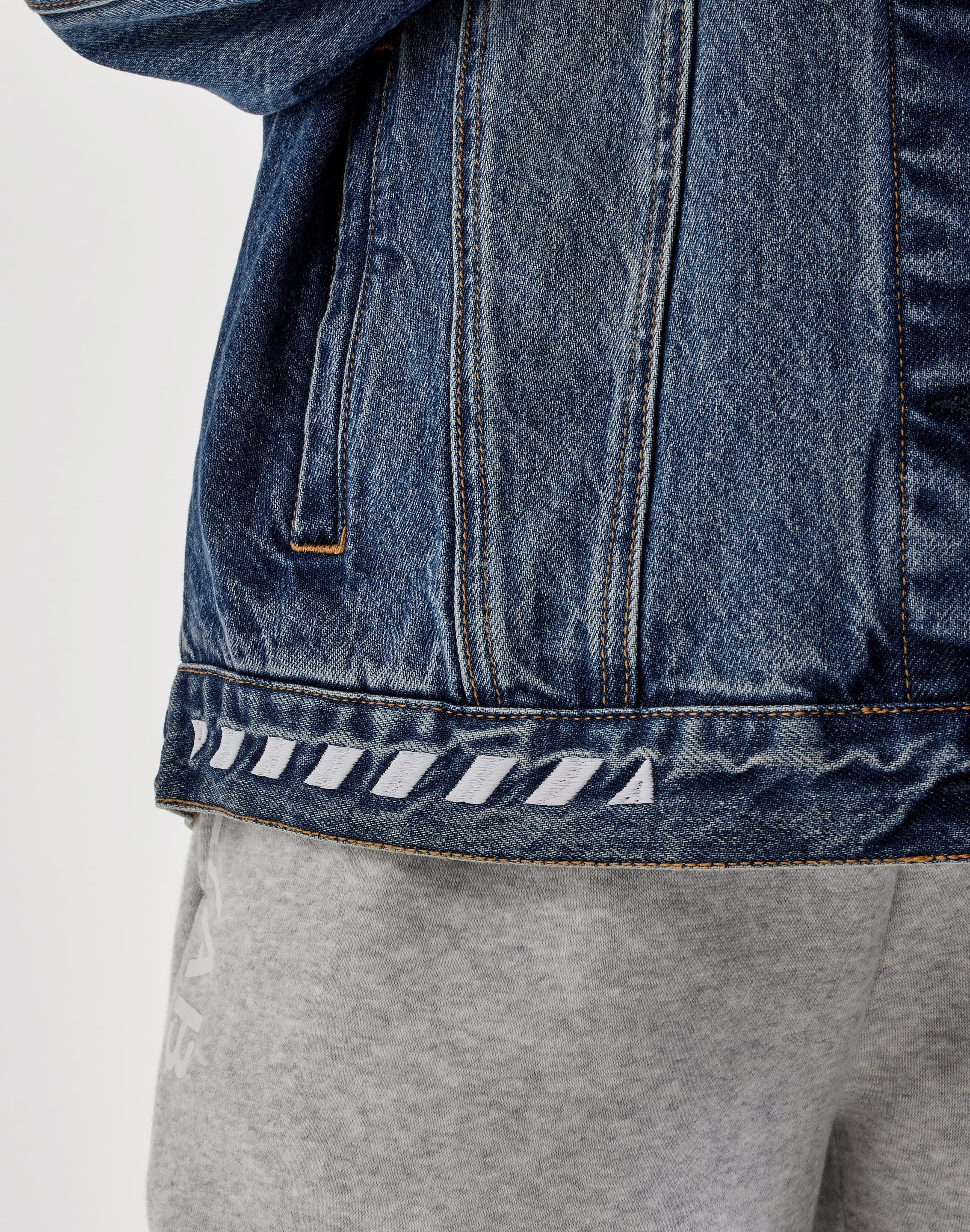 Off - White L/AB Denim Jacket