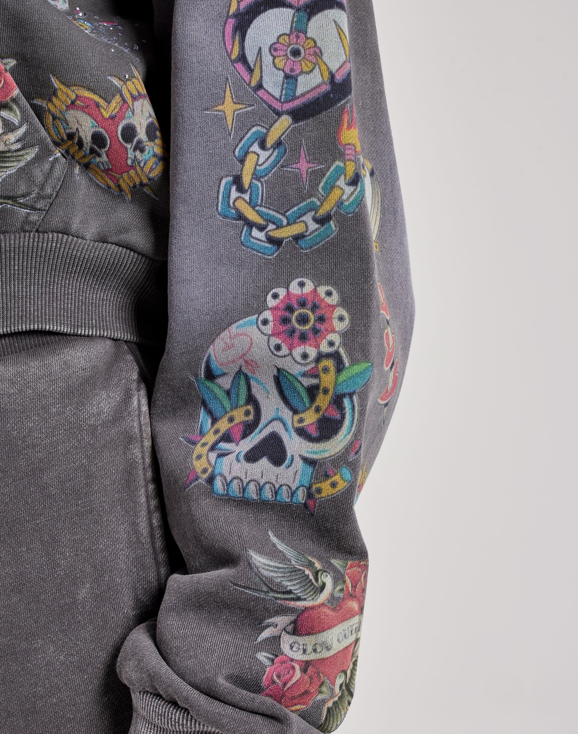 Majestik Allover Print Full - Zip Fleece Hoodie