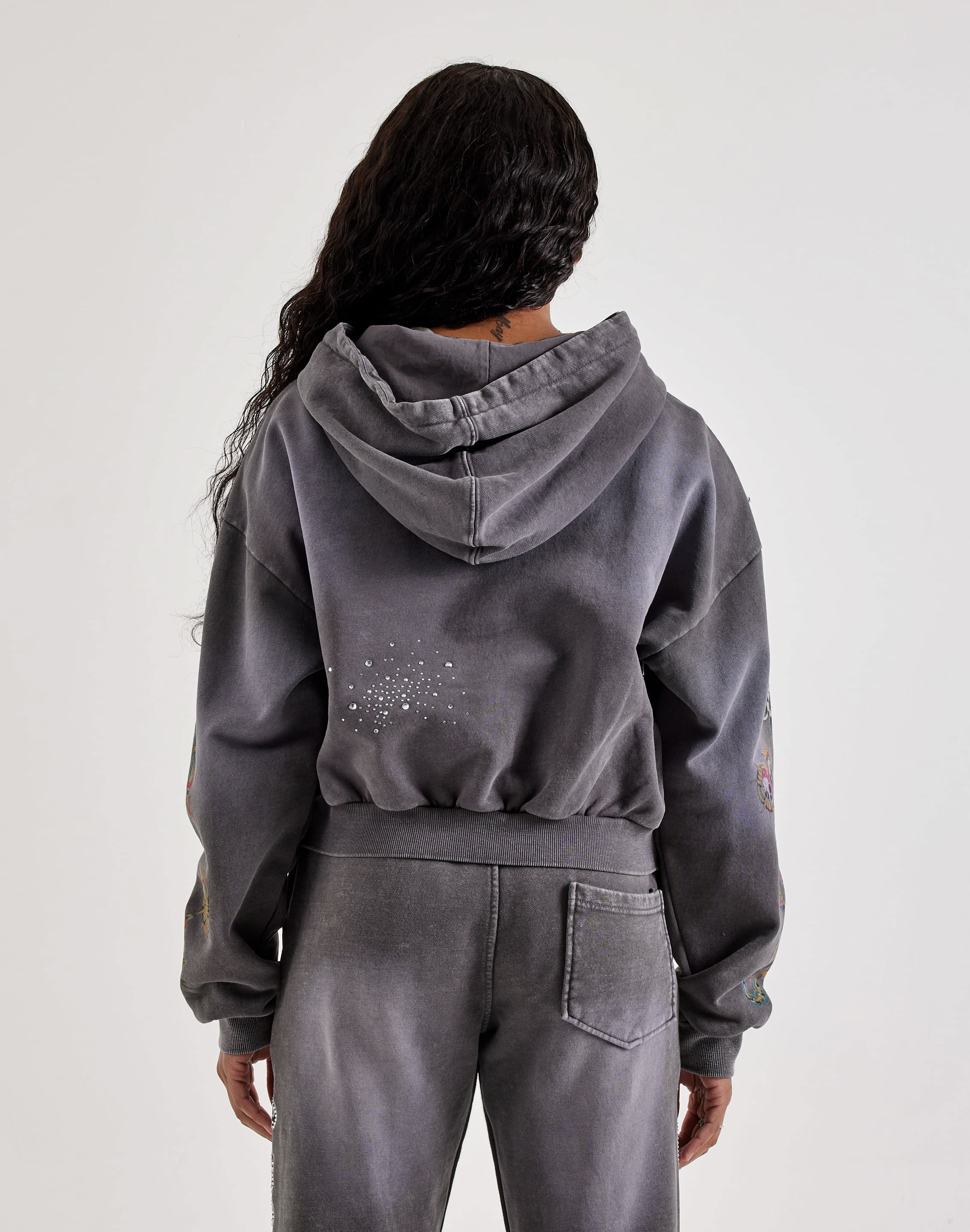 Majestik Allover Print Full - Zip Fleece Hoodie