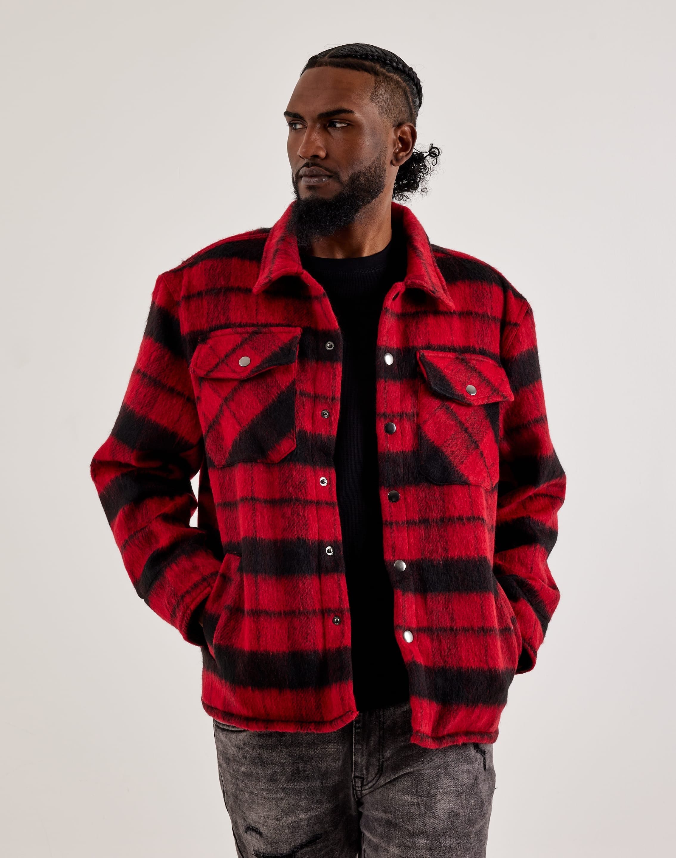EPTM Plaid Button - Up Jacket
