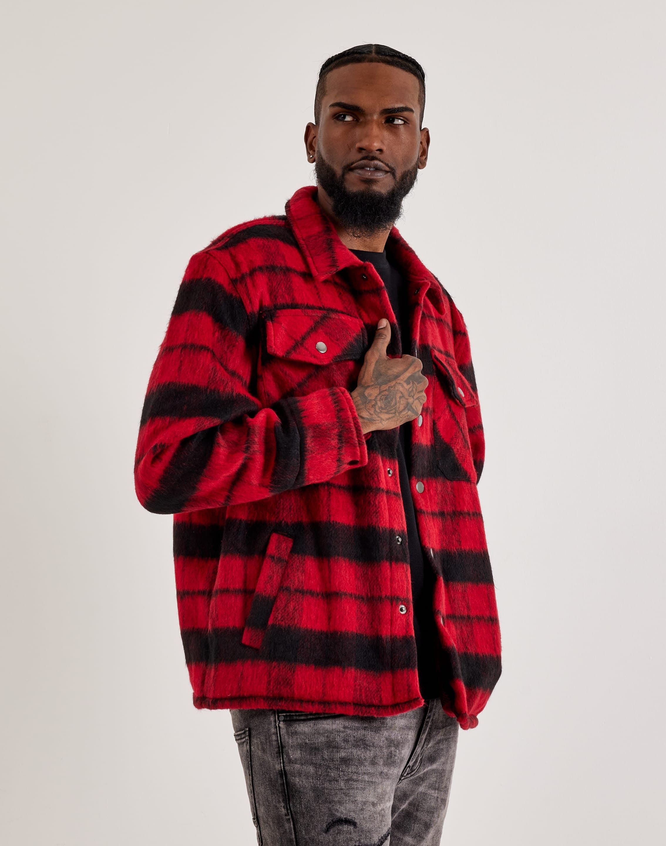 EPTM Plaid Button - Up Jacket