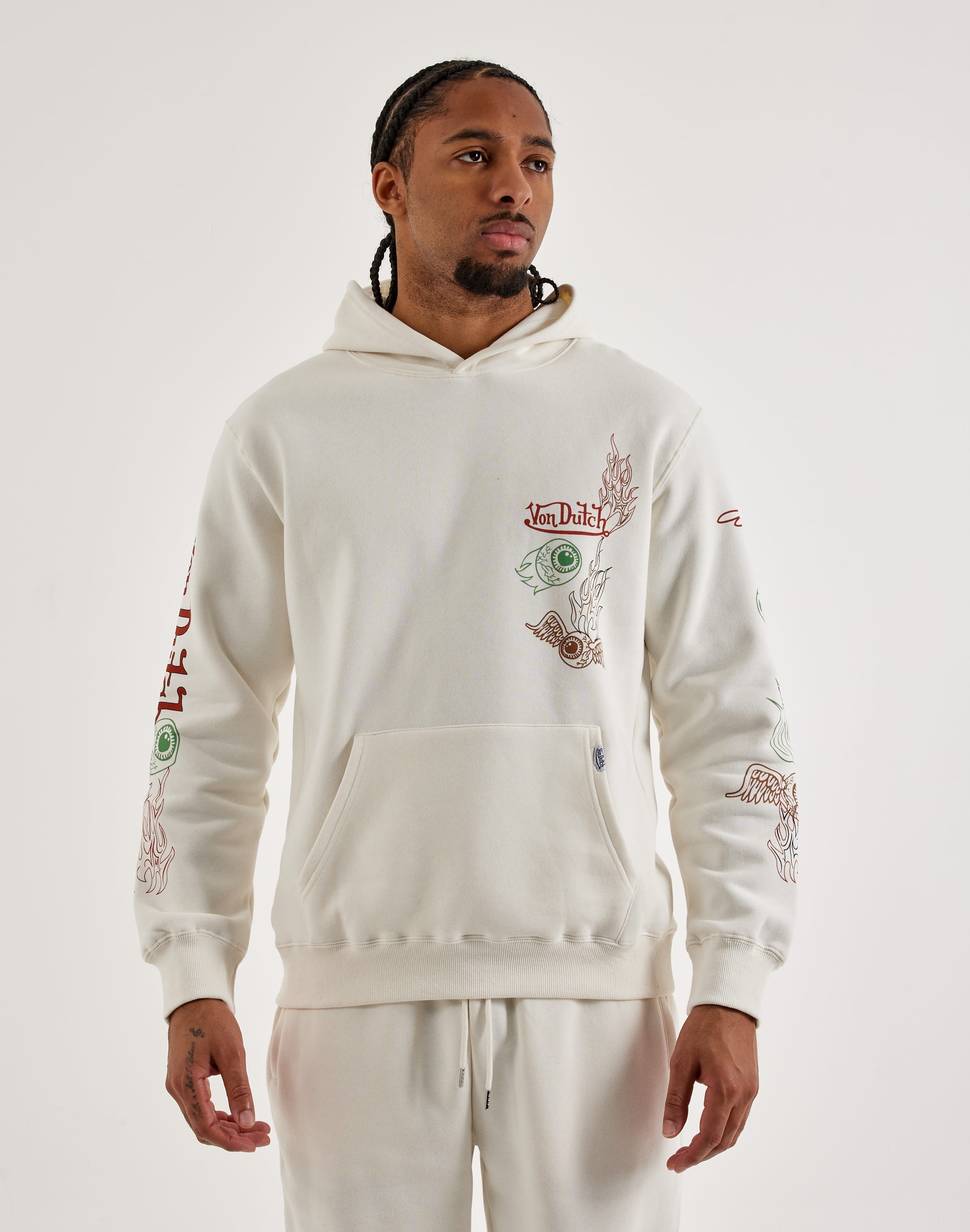 Von Dutch Flying Eye Pullover Fleece Hoodie